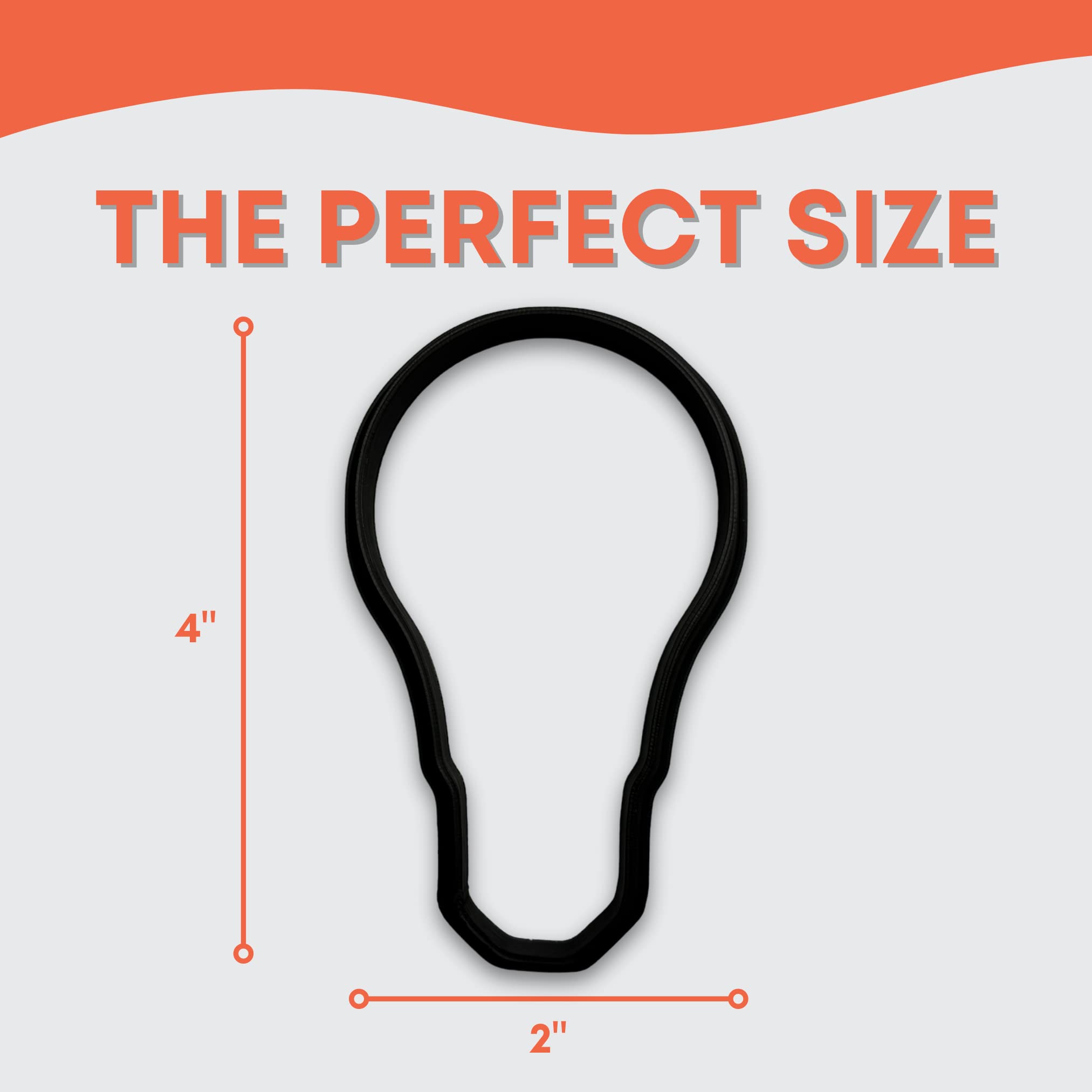 Lightbulb Cookie Cutter With Easy To Push Design (4 Inch)