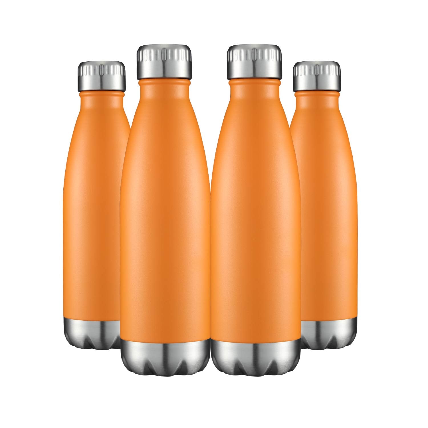 Hasle Outfitters 17Oz Stainless Steel Water Bottles Bulk, Vacuum Insulated Water Bottles Double Walled Powder Coated Reusable Me