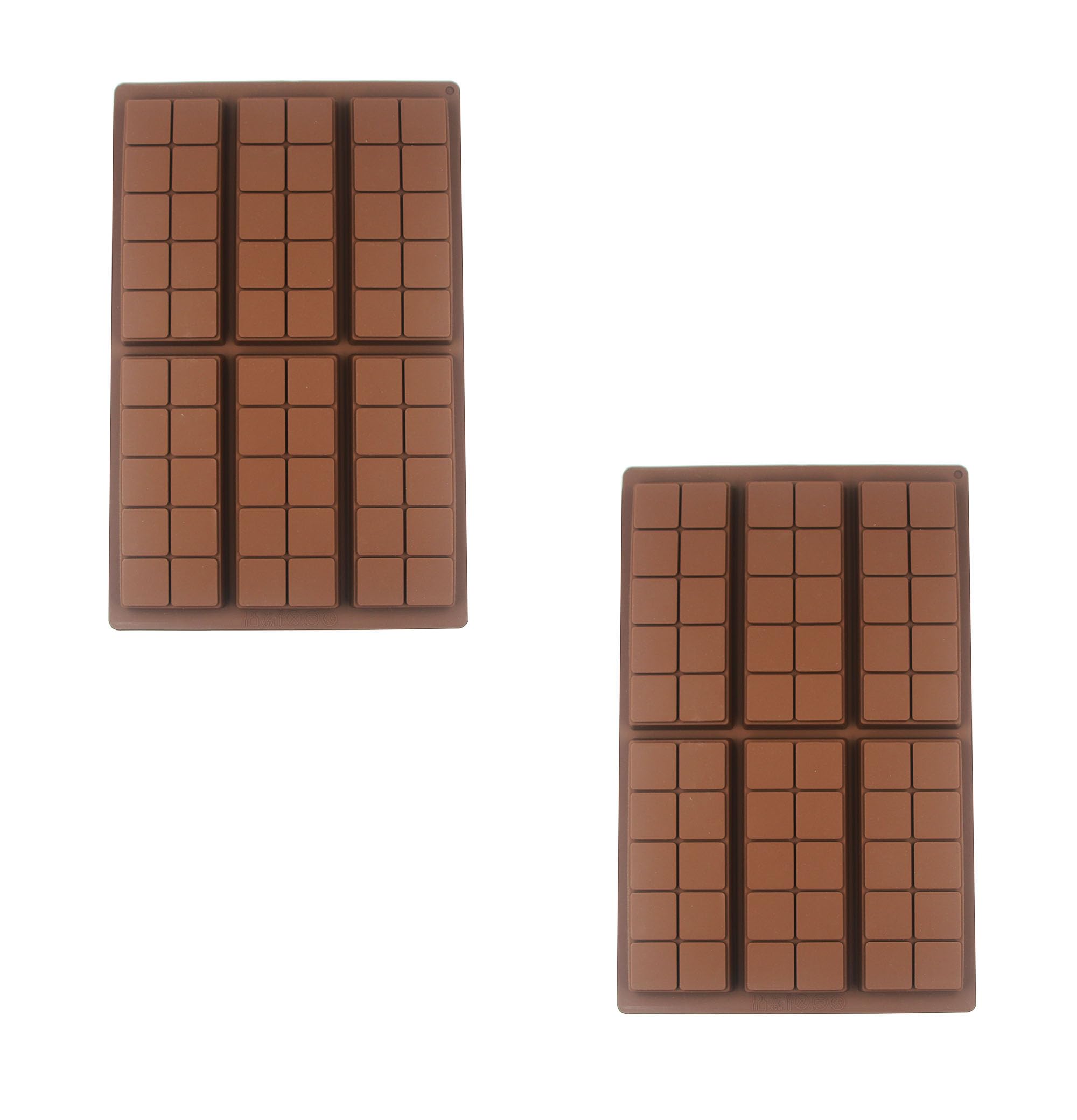 Chocolate Bar Molds Set of 2,Non-Stick Food Grade Silicone Mold for Dubai Chocolate Bar Pistachio,Candy,Snacks (Style 02)