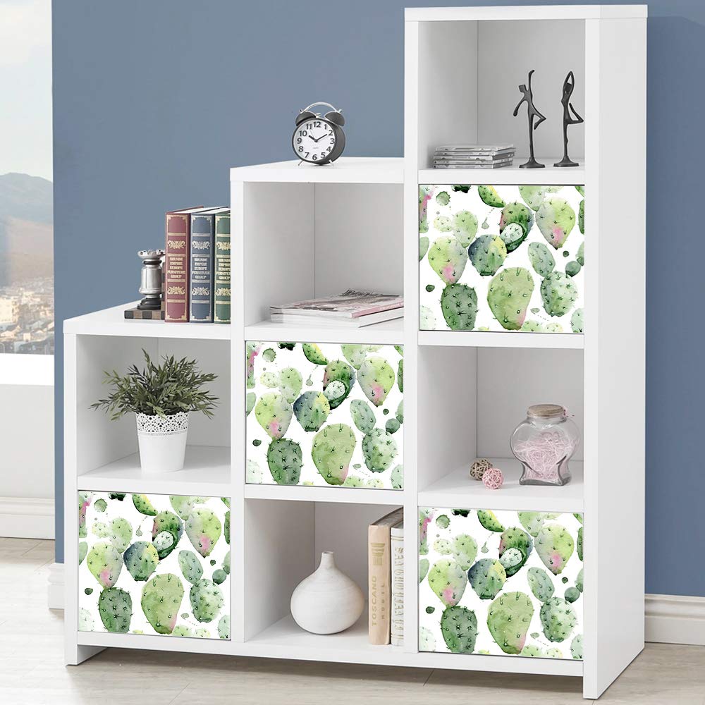 Self-Adhesive Dresser Sticker, Peel And Stick Furniture Skin, Removable Shelf Unit Decals Sticker (002, Expedit/Kallax)