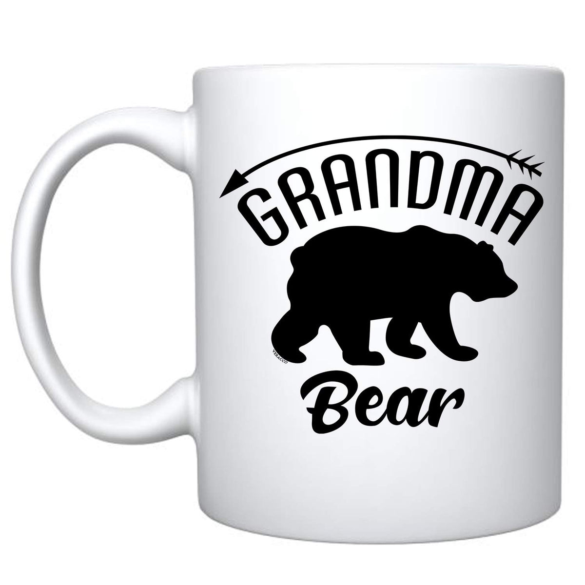 Veracco Grandma Bear Ceramic Coffee Mug Funny Bear Mother 's Day Gifts For Granny Nana (White, Ceramic)