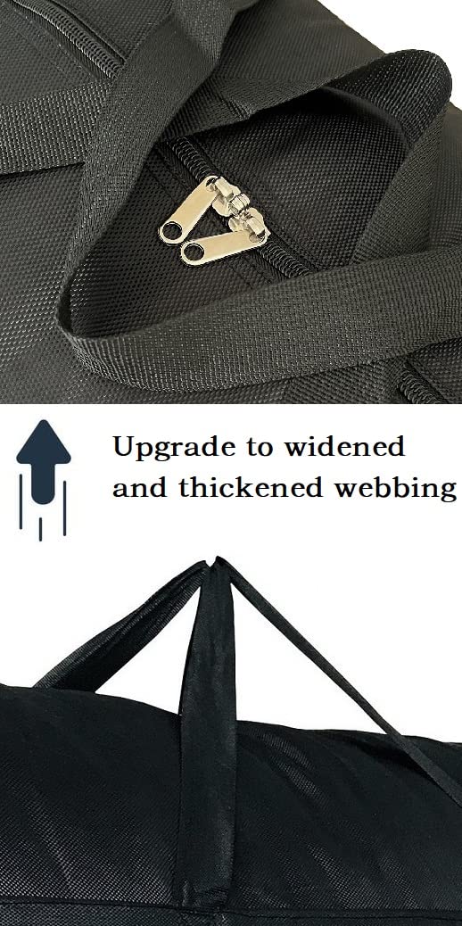 Yikithom Extra Large Storage Duffle Bag For Travel, Black Oversized Giant Big Traveling Duffle Bag