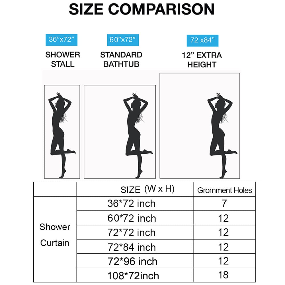 Riyidecor Stall Half Small Rv Shower Curtain 36Wx72H Inch Black And White Mountain Single Stand Up Camper Camp Narrow Scenery Ru
