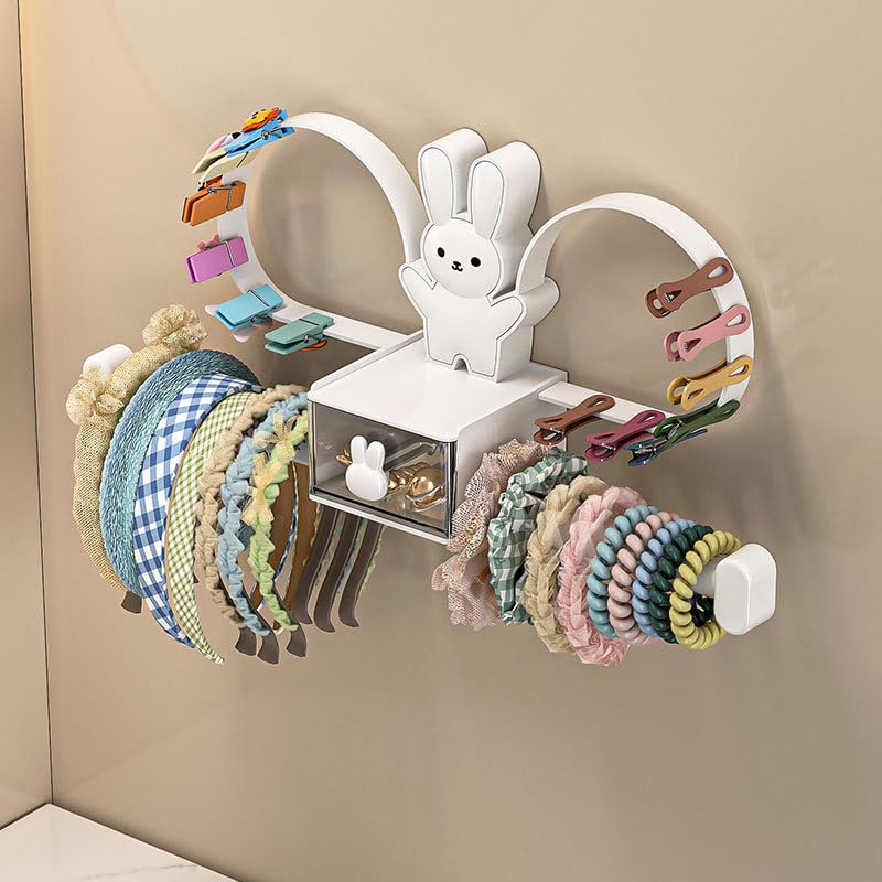 Hasthip Headband Holder Stand Scrunchie Organizer, Girls Hair Accessories Organizer Storage For Headband Hairband Hair Ties, Adh