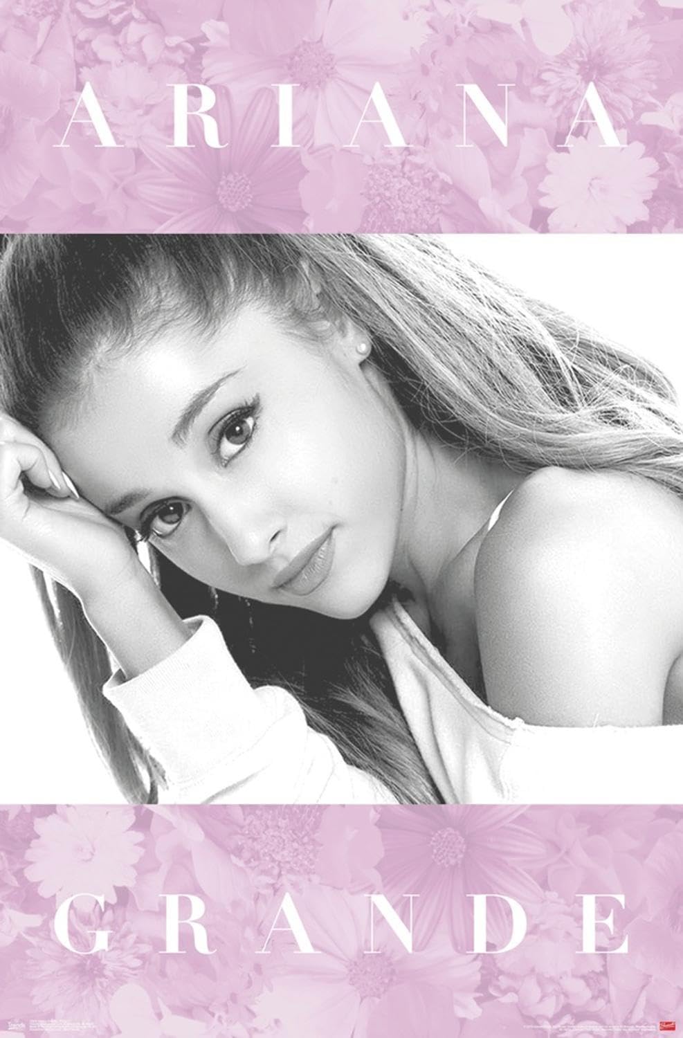 Trends International Ariana Grande - Floral Wall Poster, 19L X 13W, Premium Unframed Version