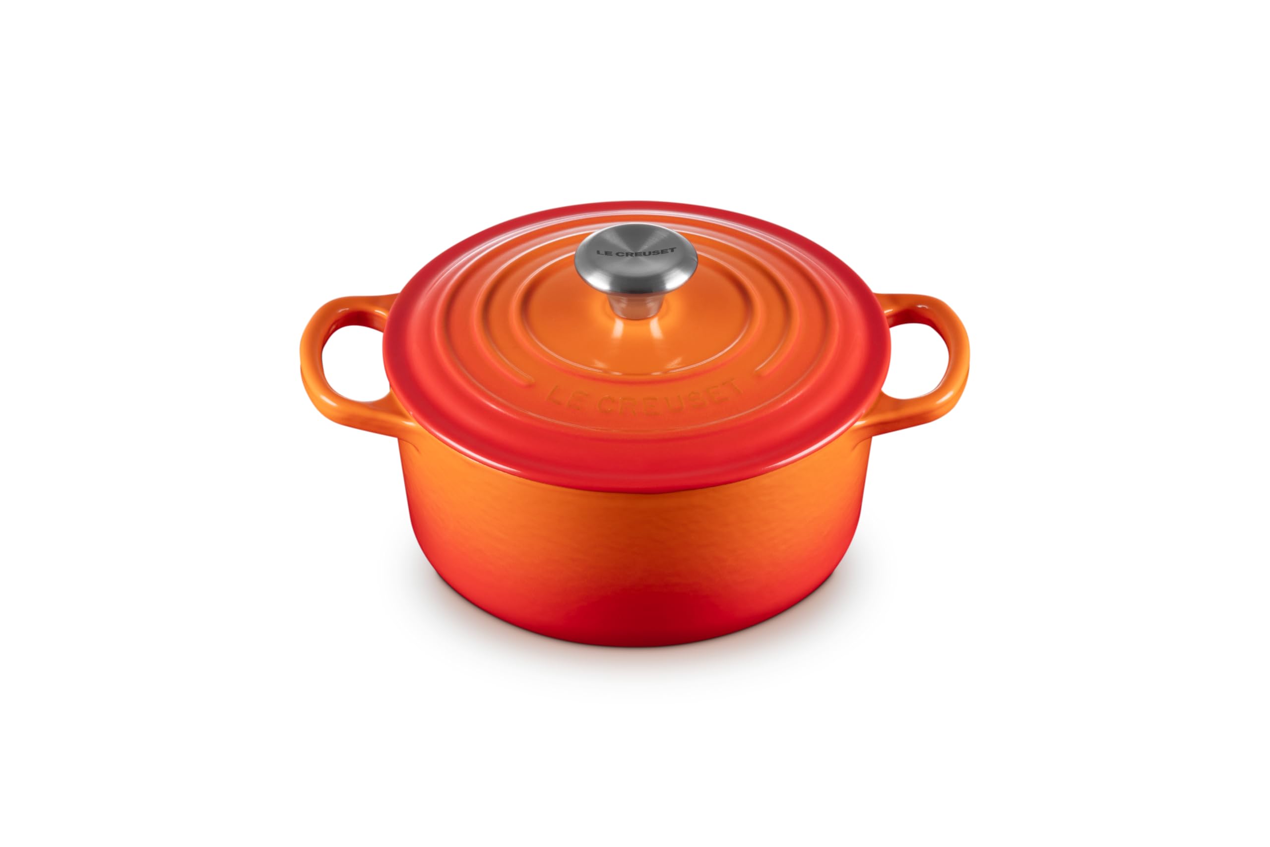 Le Creuset Enameled Cast Iron Signature Round Dutch Oven, 2 Qt., Flame