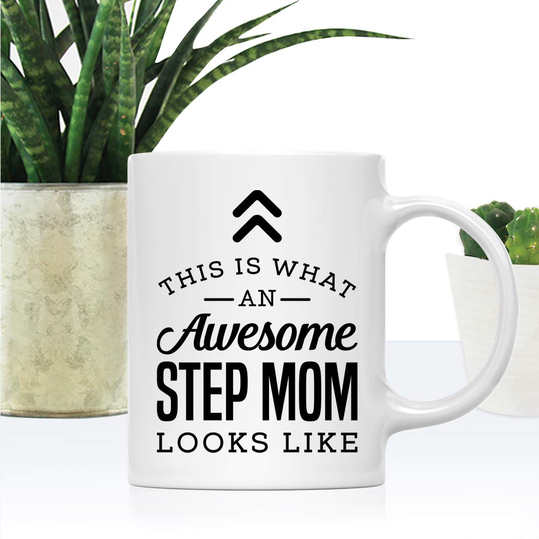 Andaz Press 11oz. Ceramic Coffee Tea Mug Gift, This is What an Awesome Step Mom Looks Like, 1-Pack, Birthday Gift Ideas Coworker
