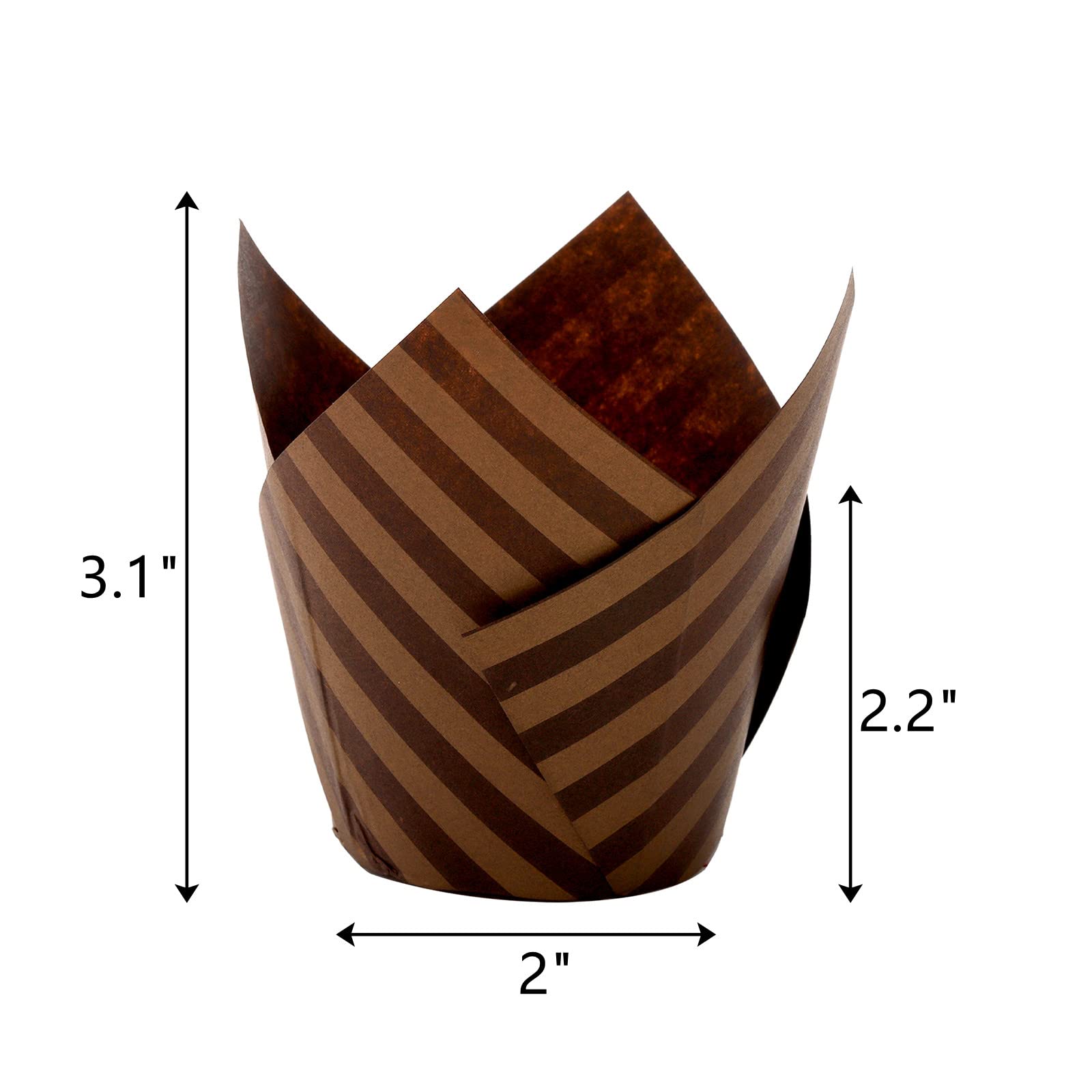 Lawei Set Of 300 Tulip Cupcake Liner - Baking Paper Cups Muffin Liners Wrappers For Weddings, Birthdays, Baby Showers