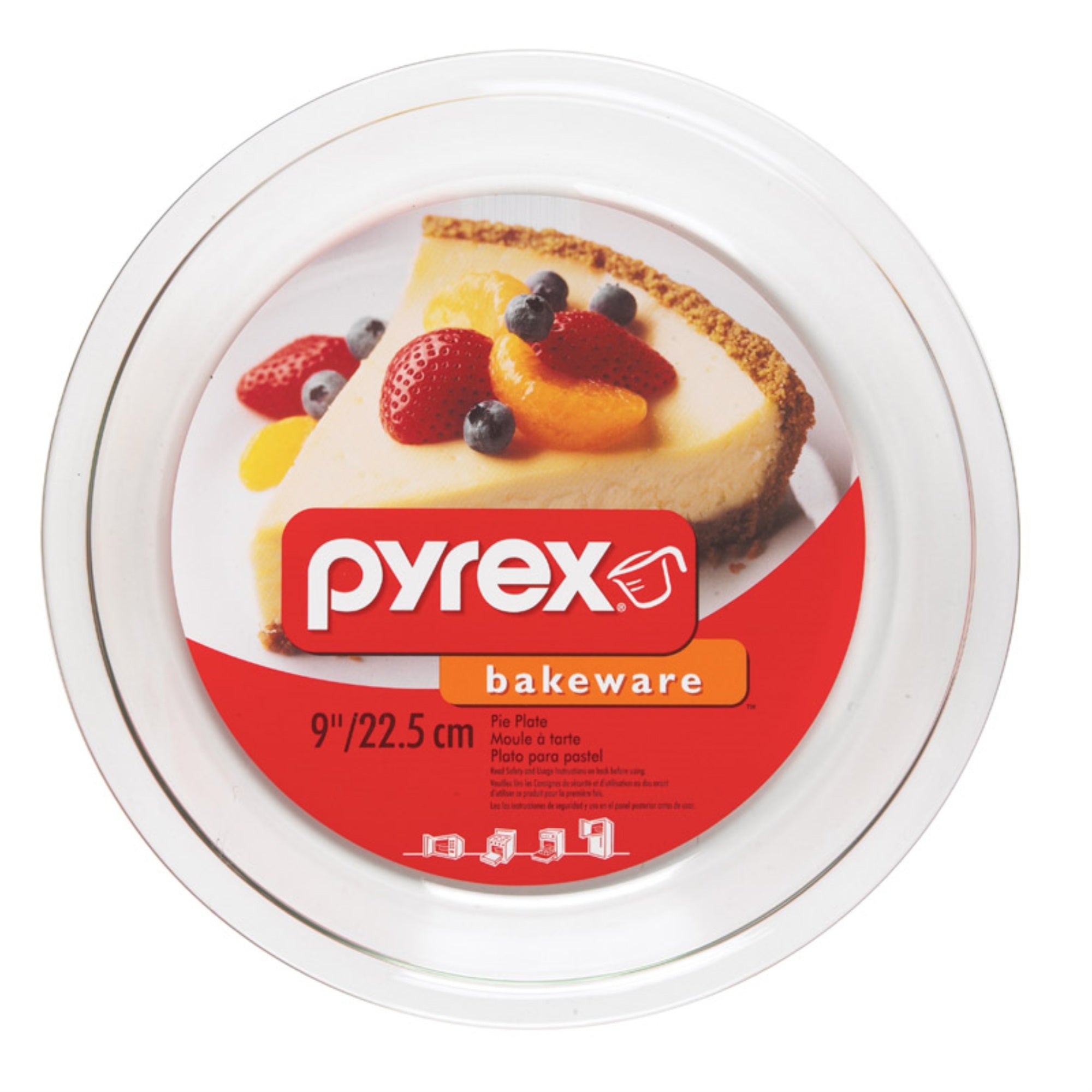 Plate Pie 9X1-1/4''''Pyrex (Pack Of 6)