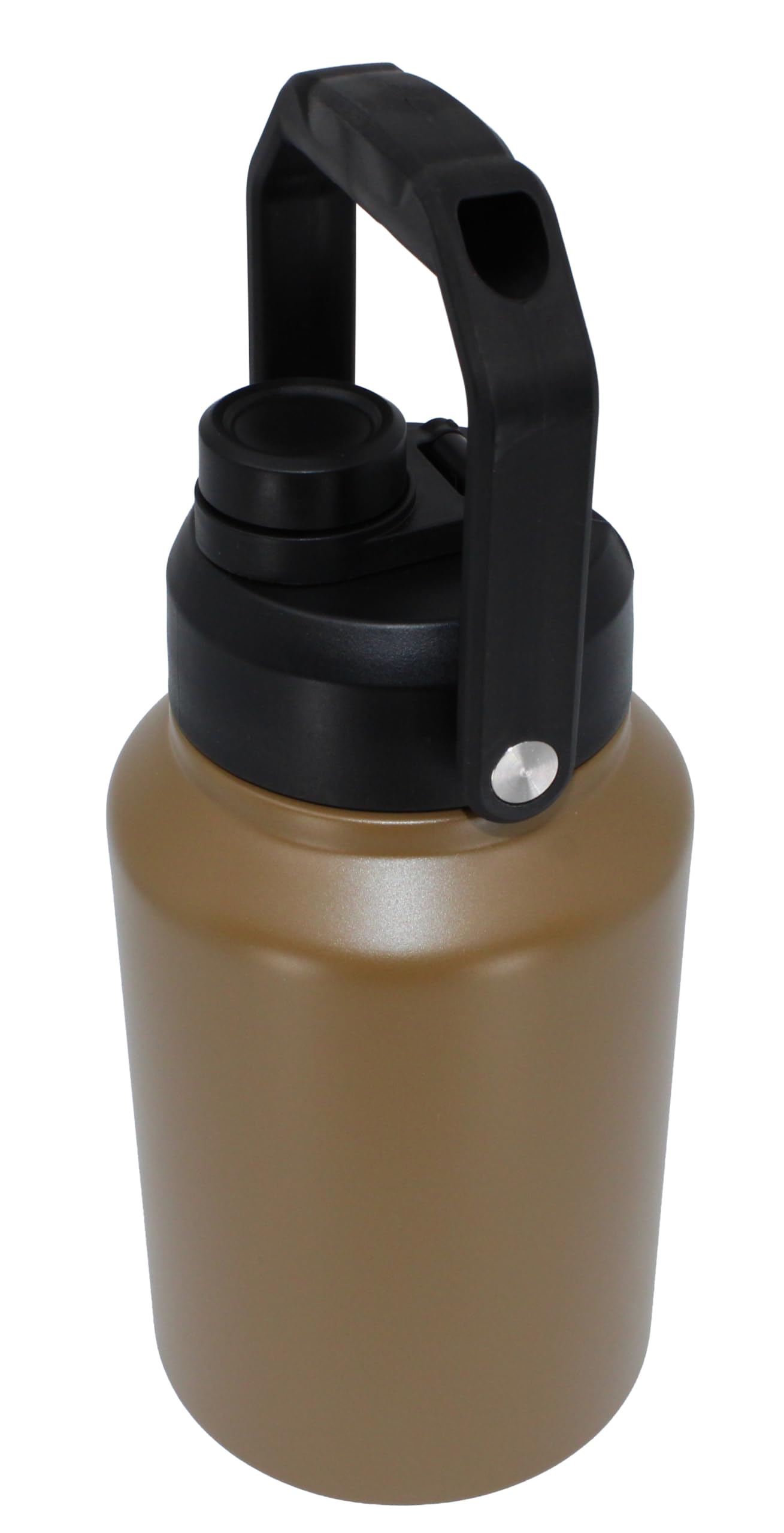 64 oz Stainless Steel Vacuum Insulated Water Bottle  Half Gallon LeakProof Metal Bottle with Screw Lid and Durable Carry Handl