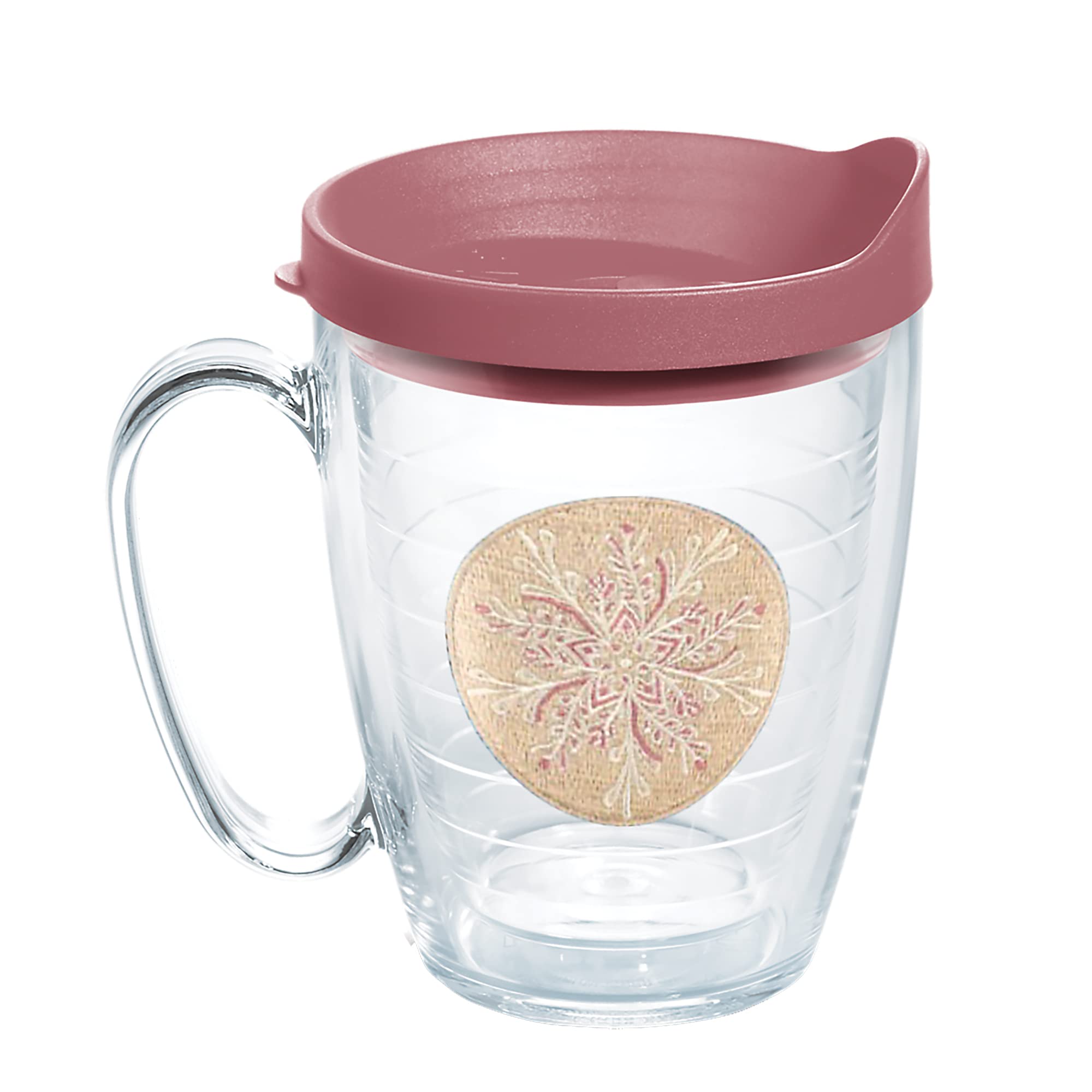 Tervis Christmas Holiday - Snowflake Patch Made In Usa Double Walled Insulated Tumbler Travel Cup Keeps Drinks Cold & Hot, 16Oz