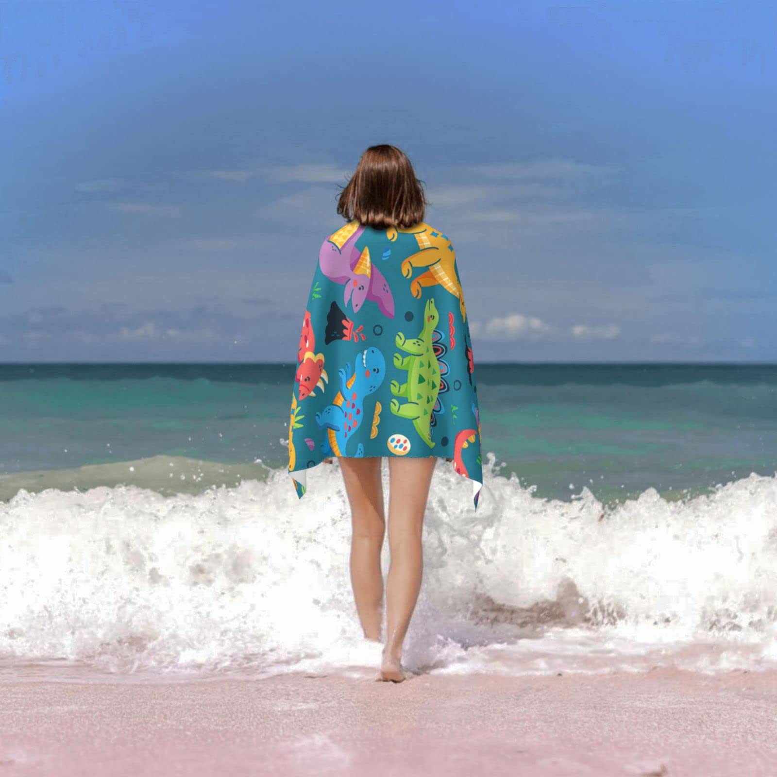 Dinosaur Beach Towels For Boys Kids Beach Towels Bulk Toddler Beach Towels For Travel Pool Personalized Beach Towels For Kids Mi