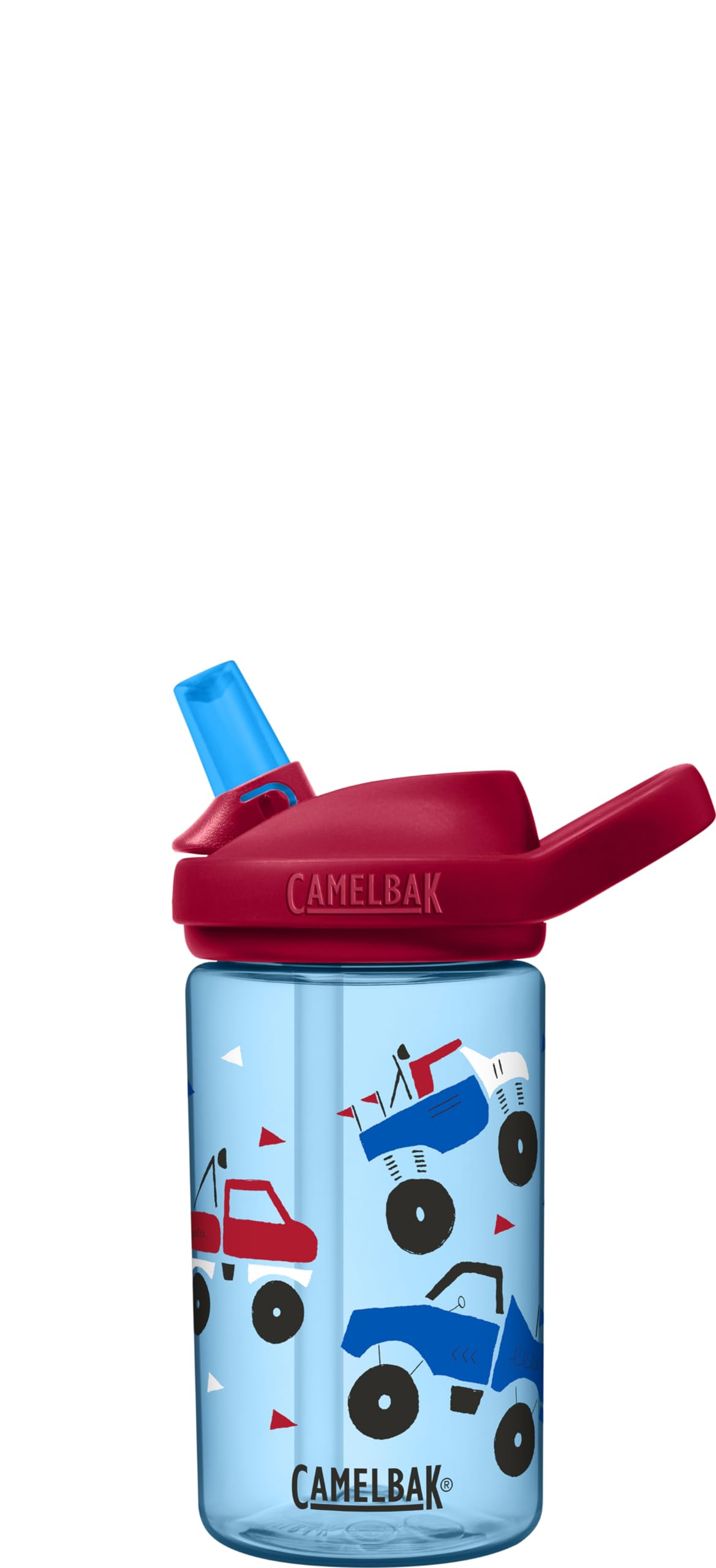 CamelBak Eddy+ 14oz Kids Water Bottle with Tritan Renew - Straw Top, Leak-Proof When Closed, Moto Rally