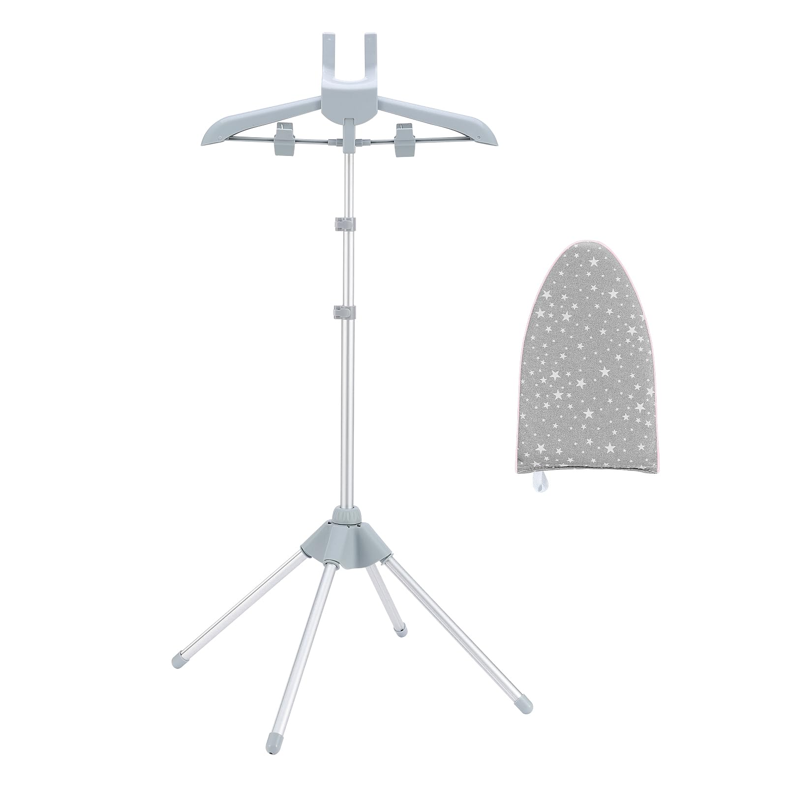 Cinpiuk Garment Steamer Rack & Garment Ironing Glove For Steaming Clothes, Adjustable Standinggarment Hanger Handled Mini Ironin