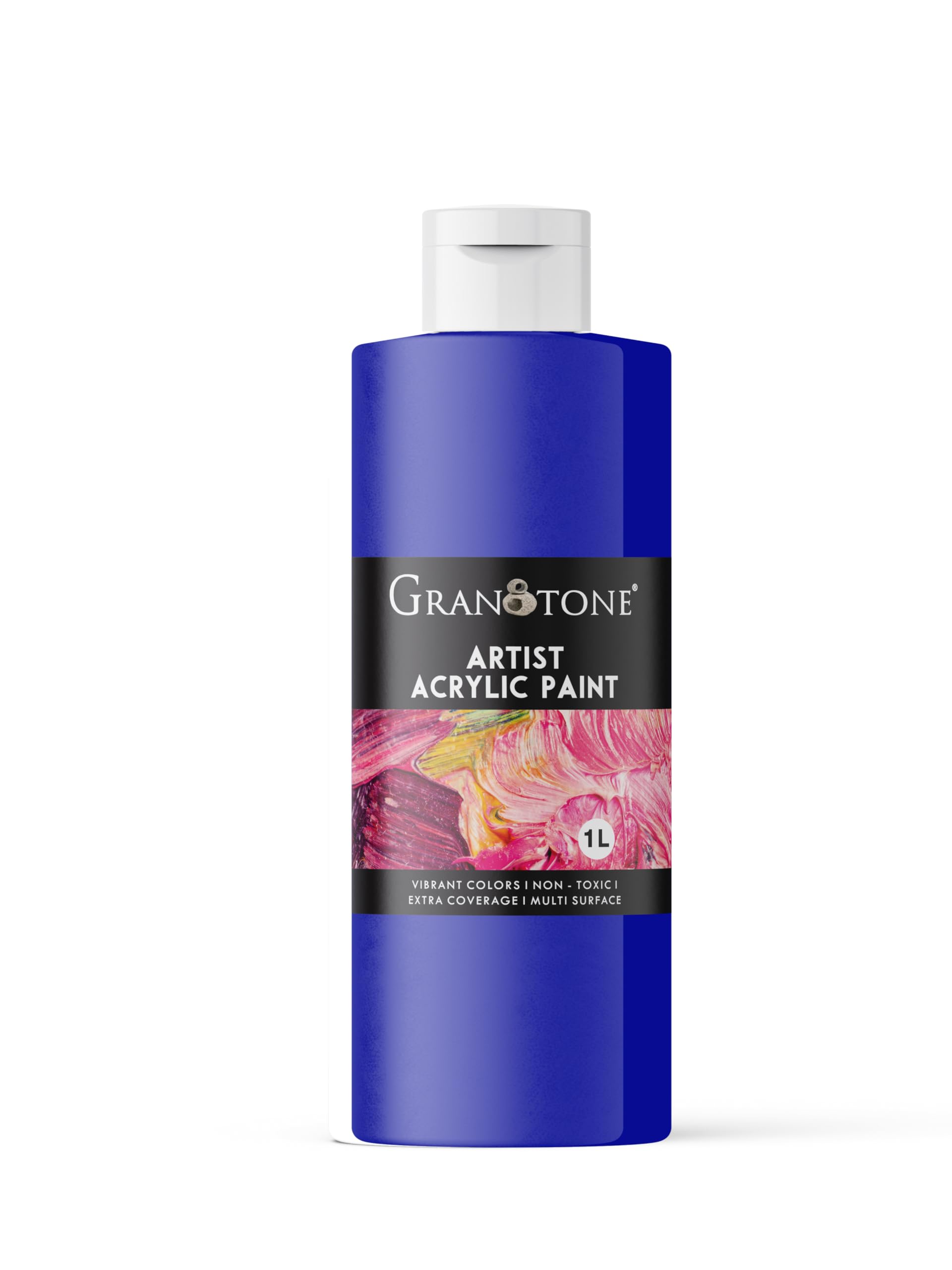 Granotone Acrylic Colour | 1000 Ml (Ultramarine Blue) | Rich Pigment, Non-Cracking Art & Diy Paint | Suitable For Canvas, Wood, 