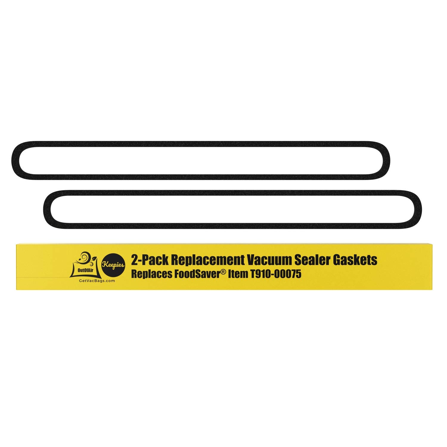 Upper And Lower Gasket Replacements For Foodsaver (2 Foam Gaskets) - Fits V2200, V2400, V2800, V3000, V3200 Series Vacuum Sealer