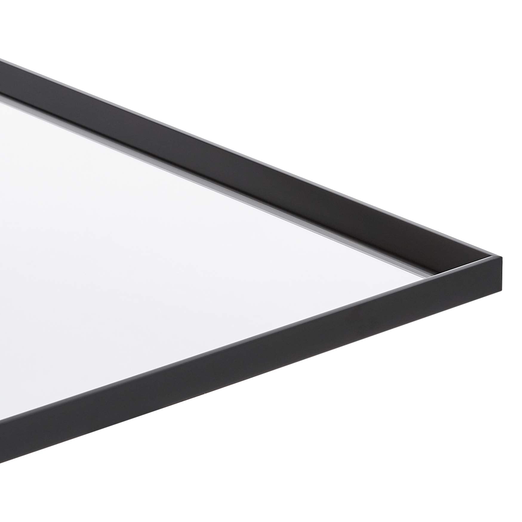 Amazon Basics Rectangular Wall Mount Mirror 24 x 36, Peaked Trim, Black