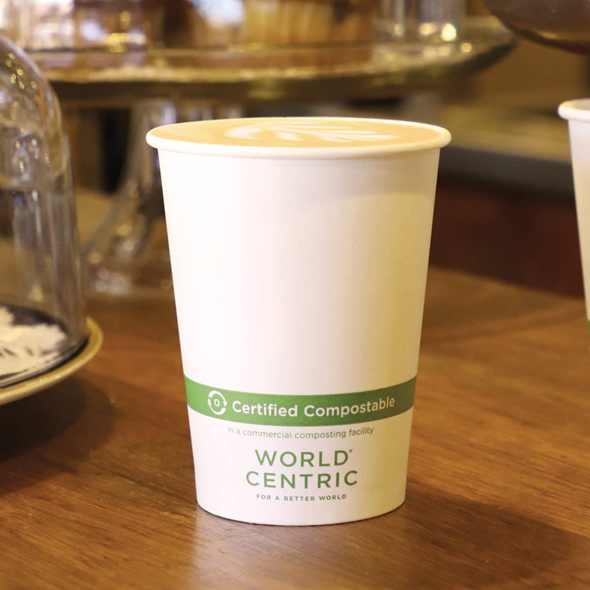 World Centric'S Paper Pla-Lined 12 Ounce Coffee Hot Cup (Package Of 200)