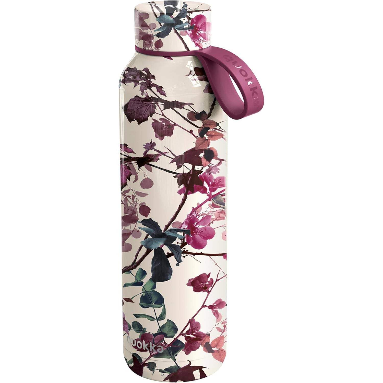 Quokka Solid with Silicone Hanger  Tree Branches 630 ml | BPAFree Stainless Steel Water Bottles | Thermal Double Wall Bottle 