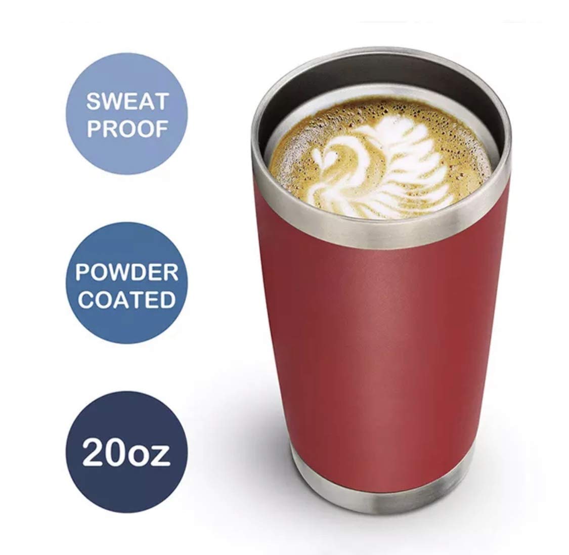 Funny Coffee Tumbler Travel Mug Insulated Tumblers Mugs With Sayings Coffee Every Damn Day | 20 Oz Cups With Lids Stainless Stee
