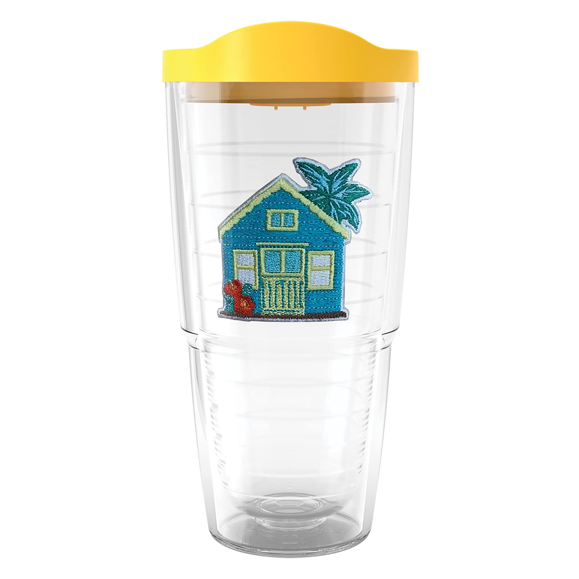 Tervis Made In Usa Double Walled Beach House Retreat Collection Insulated Tumbler Cup Keeps Drinks Cold & Hot, 24Oz, Margarita H