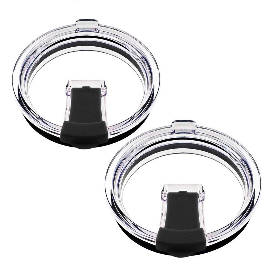 Weierken 30Oz 2 Lids,3.7 Inch Diameter Fits For Yeti Rambler, Ozark Trail With Slider Spill Resistant Vacuum Replacement,Locking