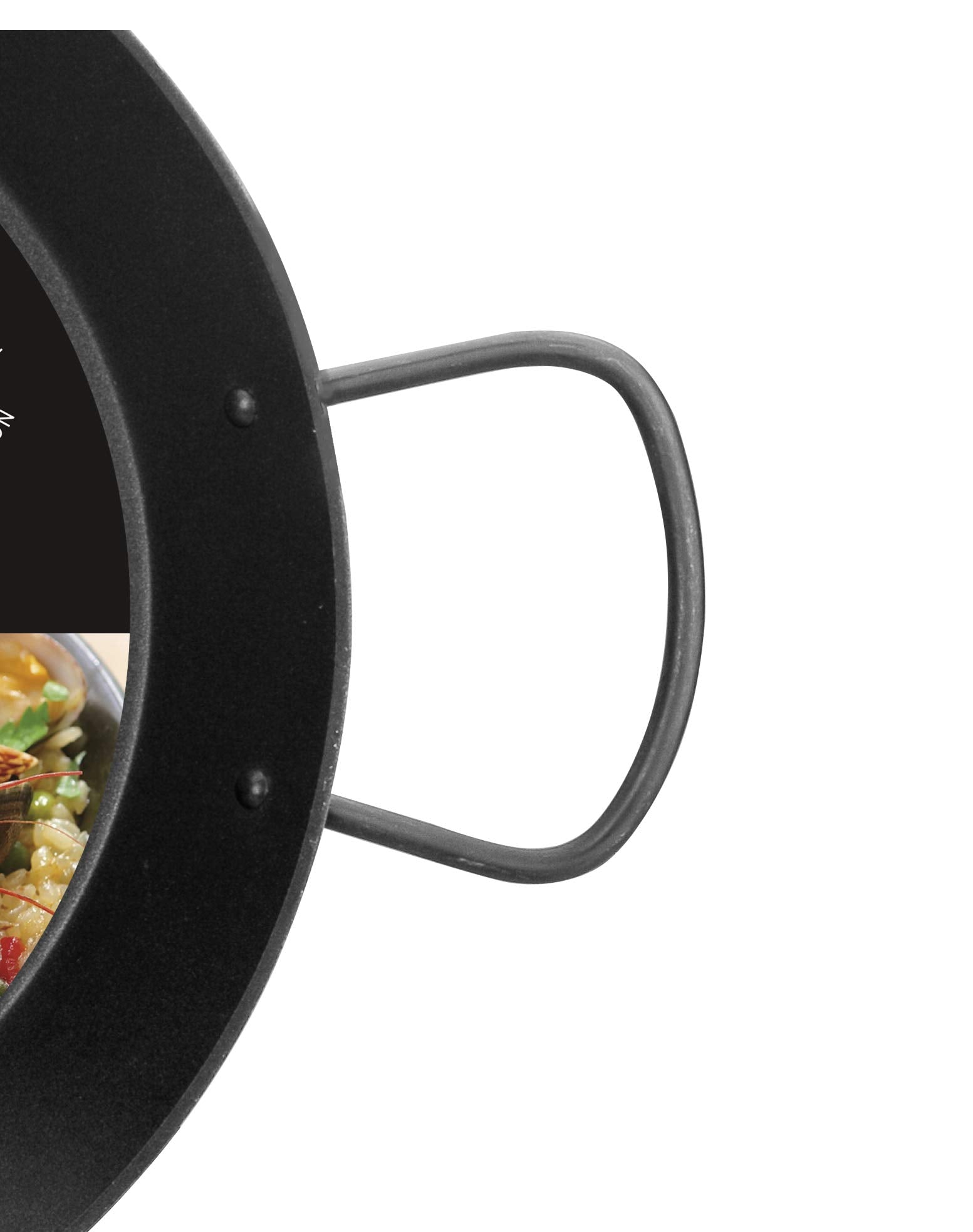 Ibili Non-Stick Cast Aluminum Paella Pan Skillet Suitable For All Cooking Methods Induction Great For Camping And Outdoor Cookin