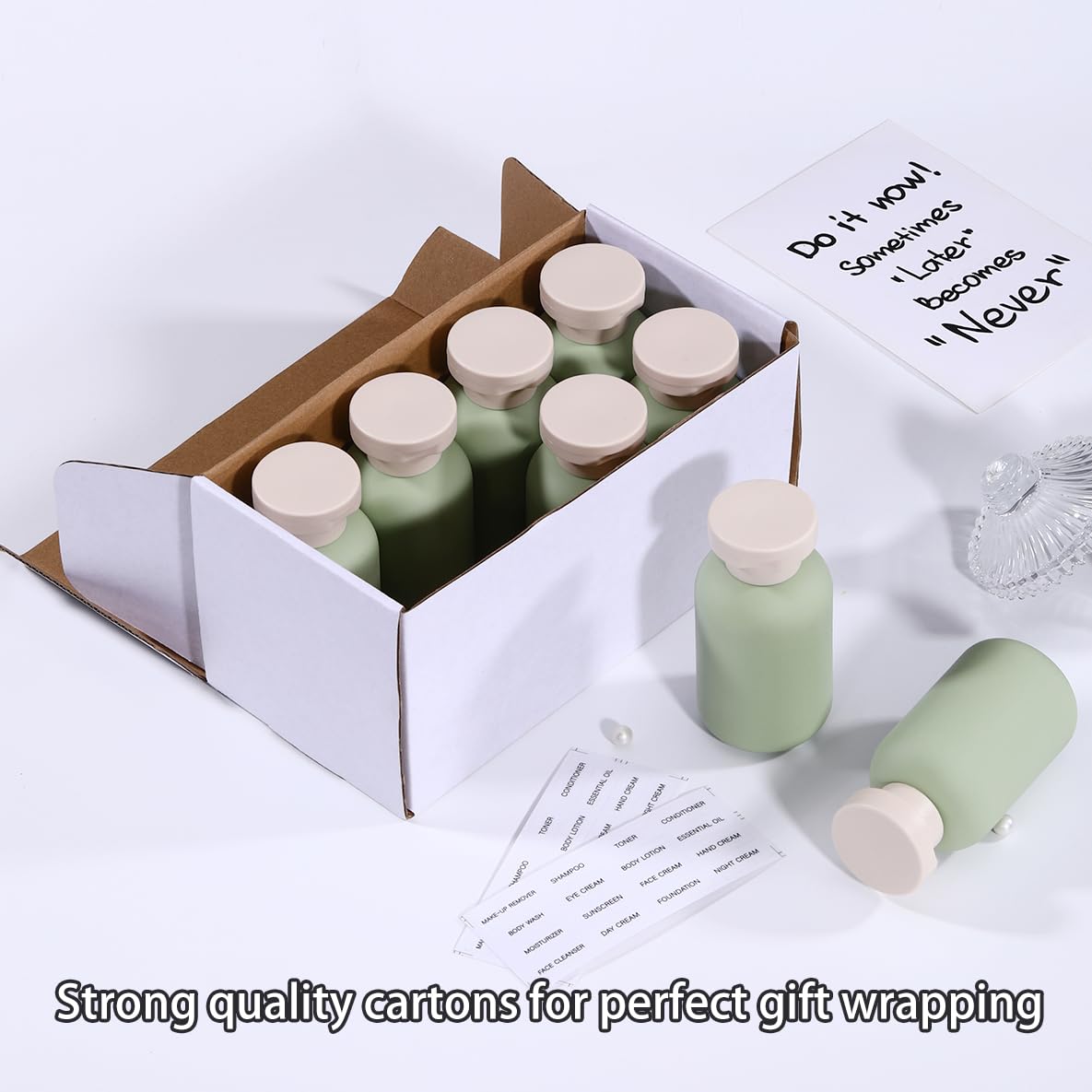 Umetass 3.4 Oz Plastic Small Travel Shampoo Bottles, Refillable Flip Cap Squeeze Bottles For Toiletries, Leakage-Proof Travel Sh