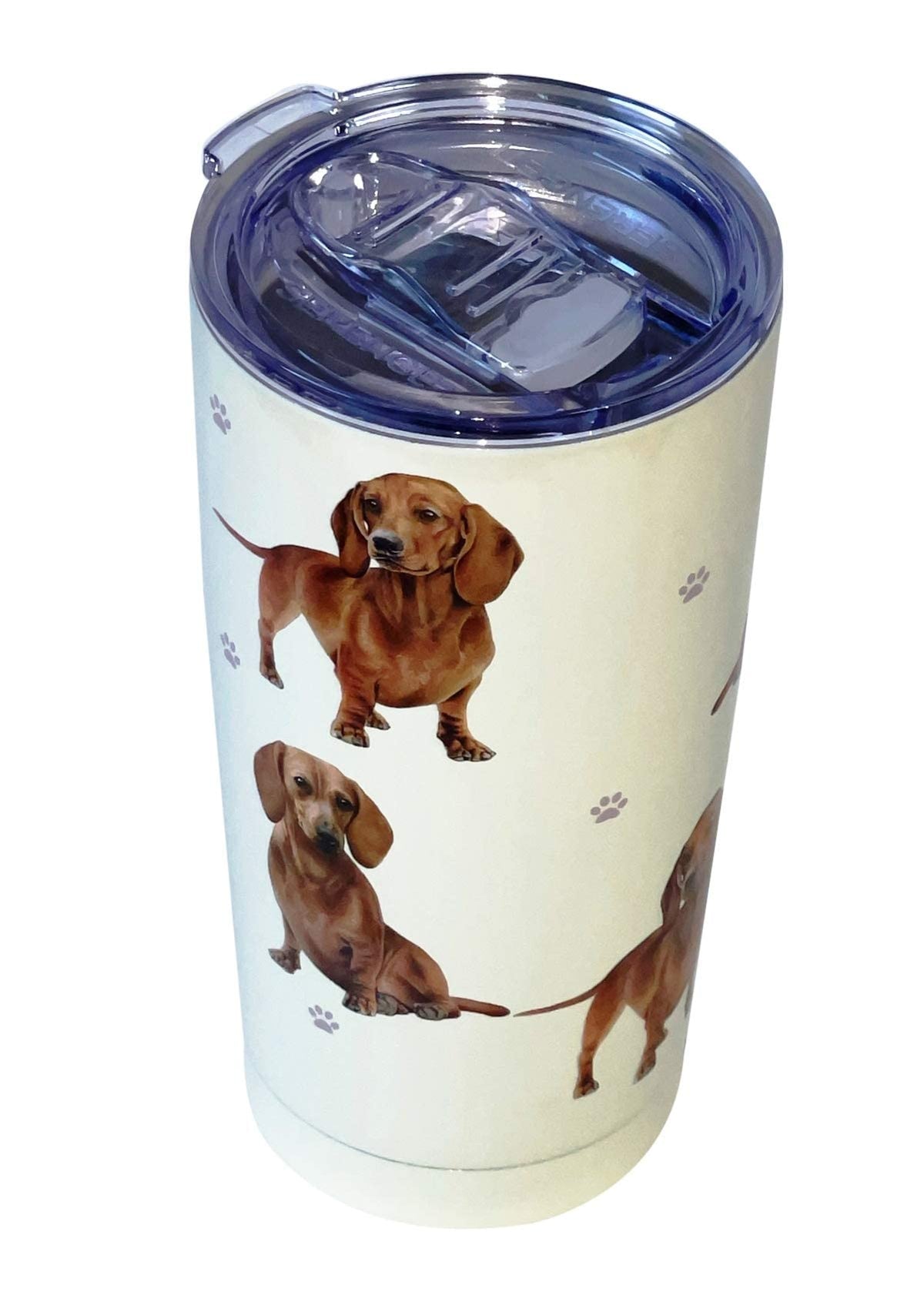 Dachshund Serengeti 16 Oz Stainless Steel, Vacuum Insulated Tumbler With Spill Proof Lid - 3D Print - Insulated Travel Mug For H