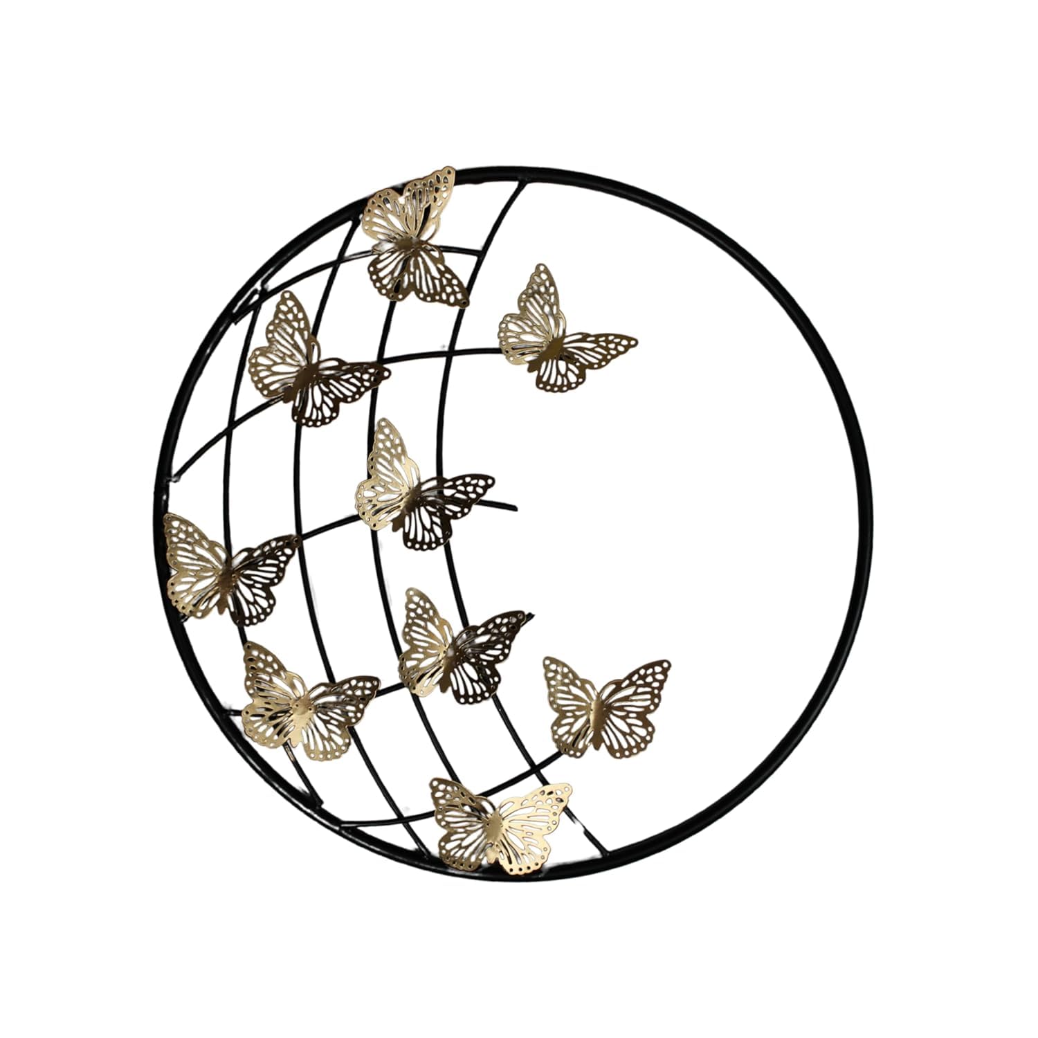 Thing Maker Metal Wall Decor Items, Wall Hanging Sculpture | Metal Abstract Butterfly Wall Art For Home Decoration, Living Room,