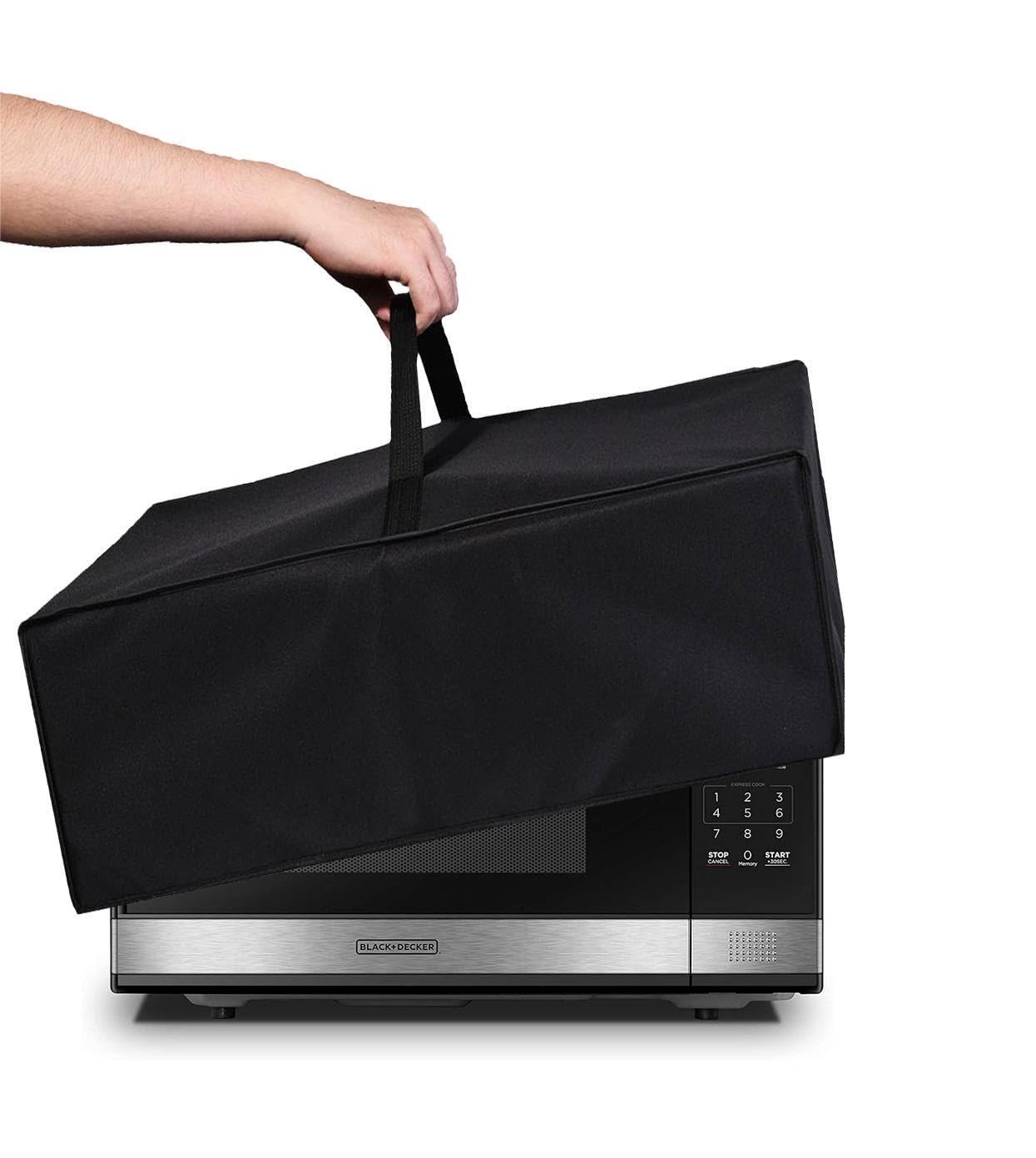 Nuenss-Ror Microwave Oven Grill Cover Protector,Nylon Fabric Dust-Proof Cover Case Protections For Farberware Countertop Microwa