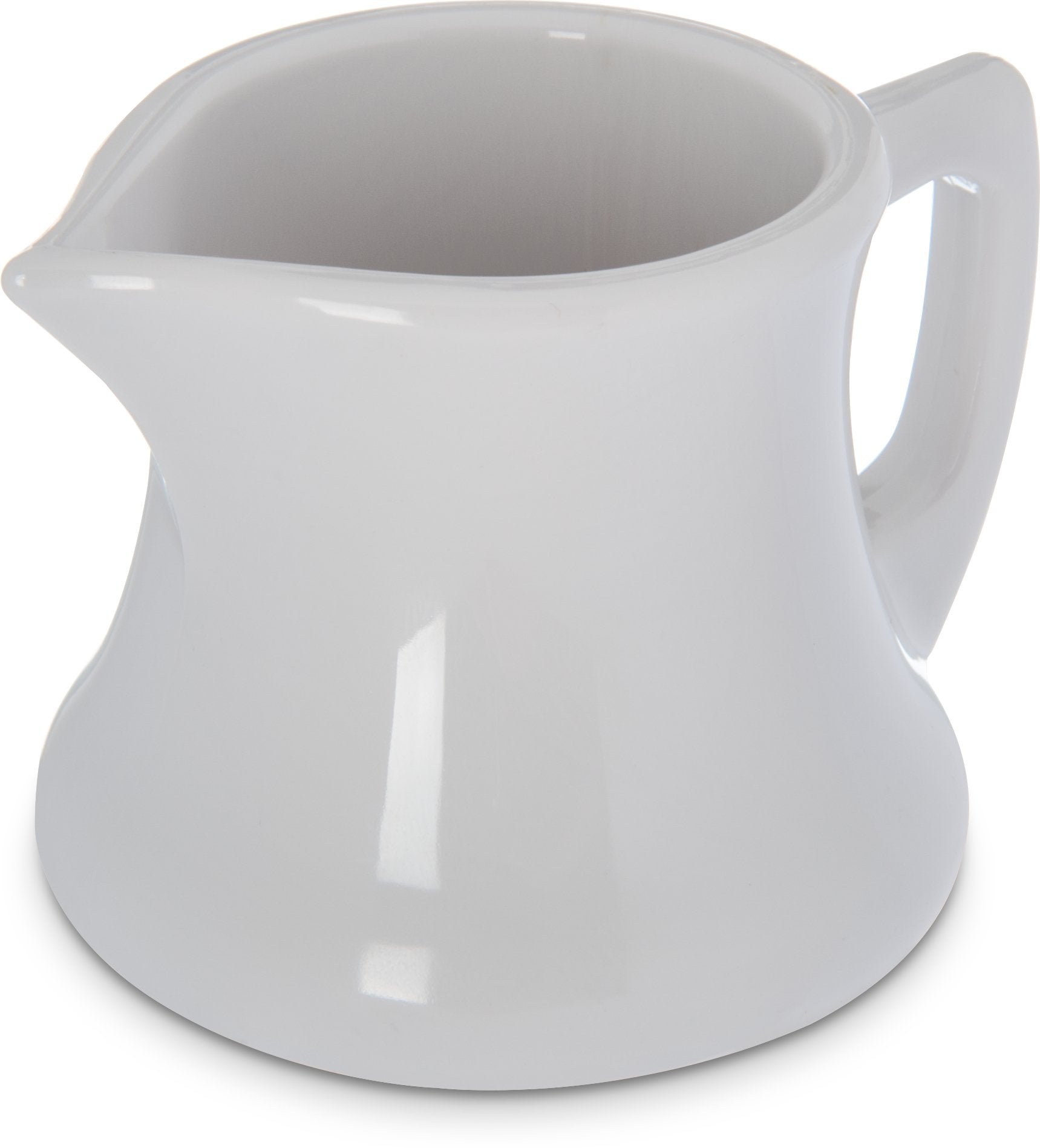 Carlisle Foodservice Products Creamer Pitcher For Restaurant And Kitchen, Plastic, 3 Ounces, White
