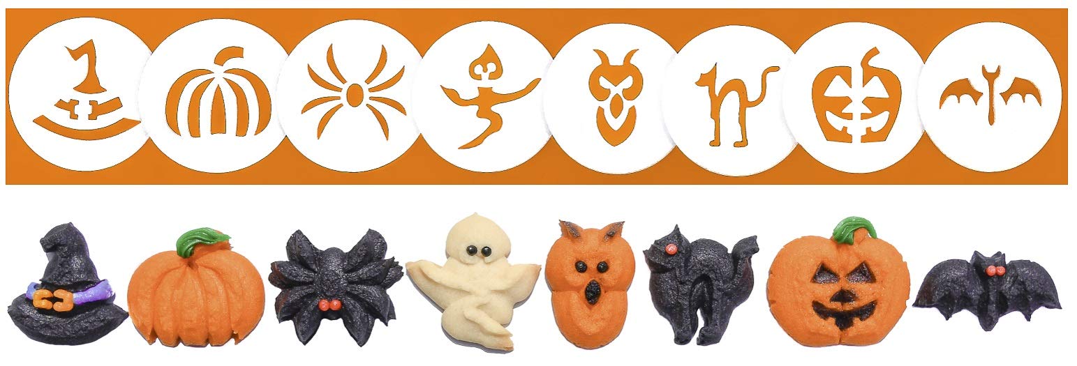 Halloween 8 Disk Set For Cookie Presses