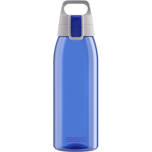 SIGG - Tritan Sports Water Bottle - Total Color Blue - Leakproof - Featherweight and Shatter-Proof Tritan Plastic - Dishwasher Safe - BPA Free - 34 Oz