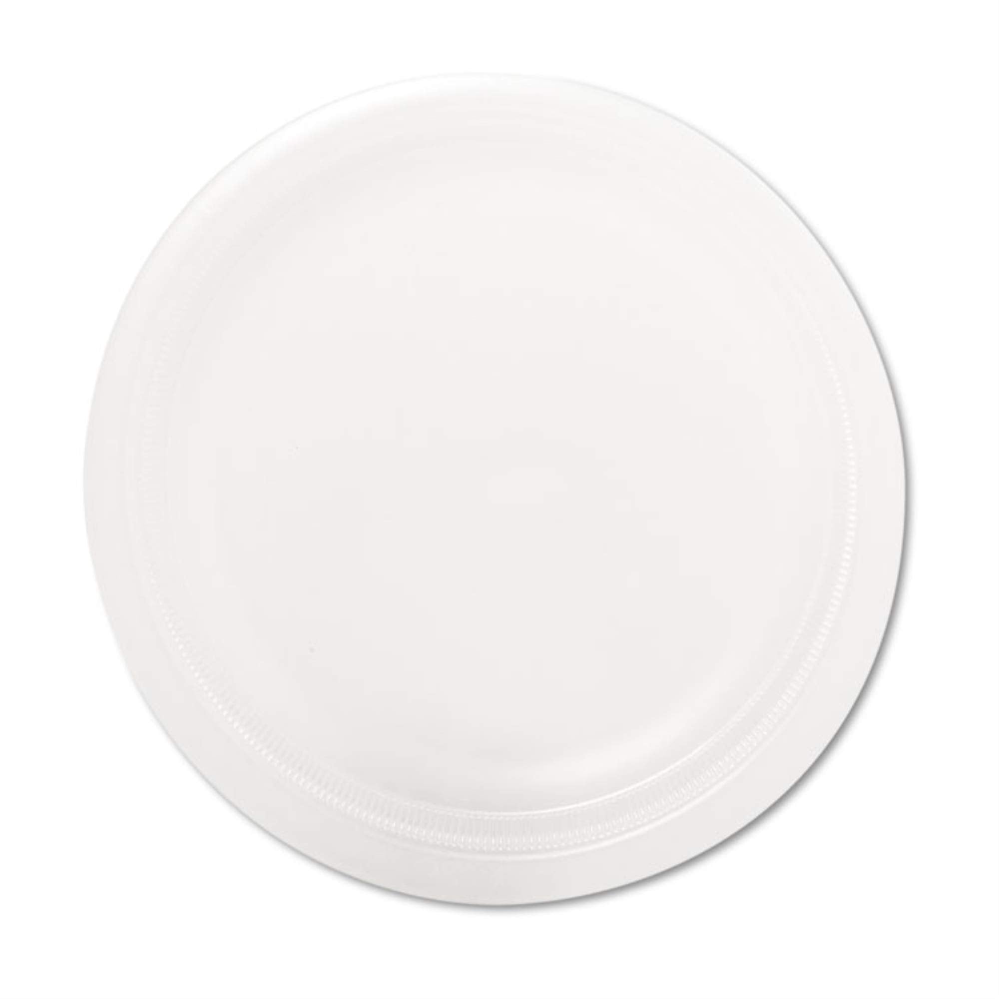 Dart Quiet Classic 9'' Laminated Foam Plates - White - Foam Body - 125 / Pack