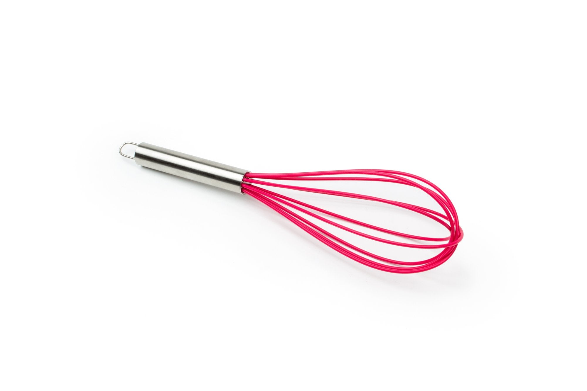 Fox Run Brands Raspberry Silicone Whisk, 3.5 X 3.5 X 11.75 Inches, Pink