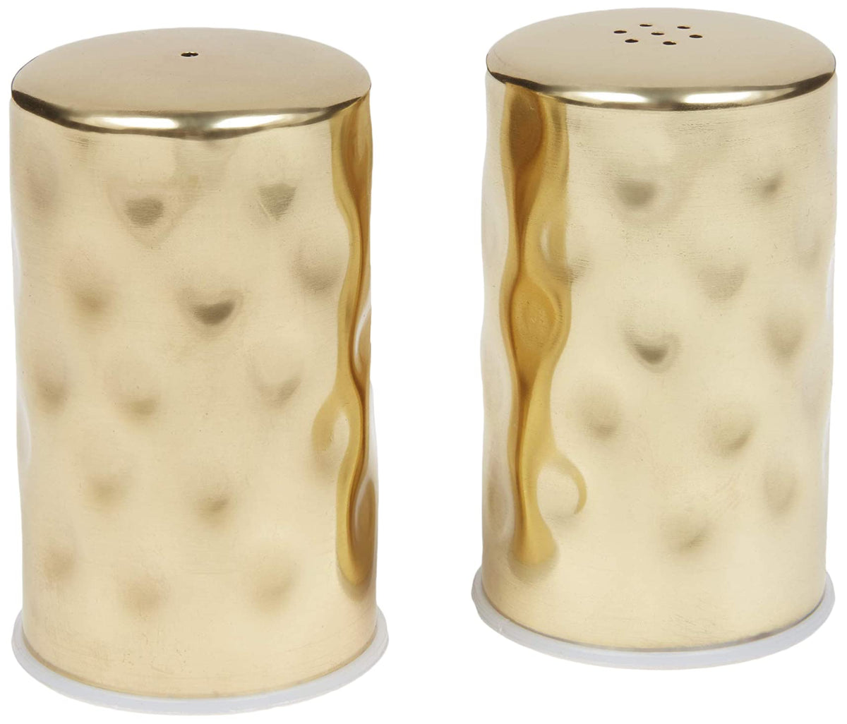 American Metalcraft Ghsp2 Hammered Salt & Pepper Shaker Set, Gold, 2-Ounces Each