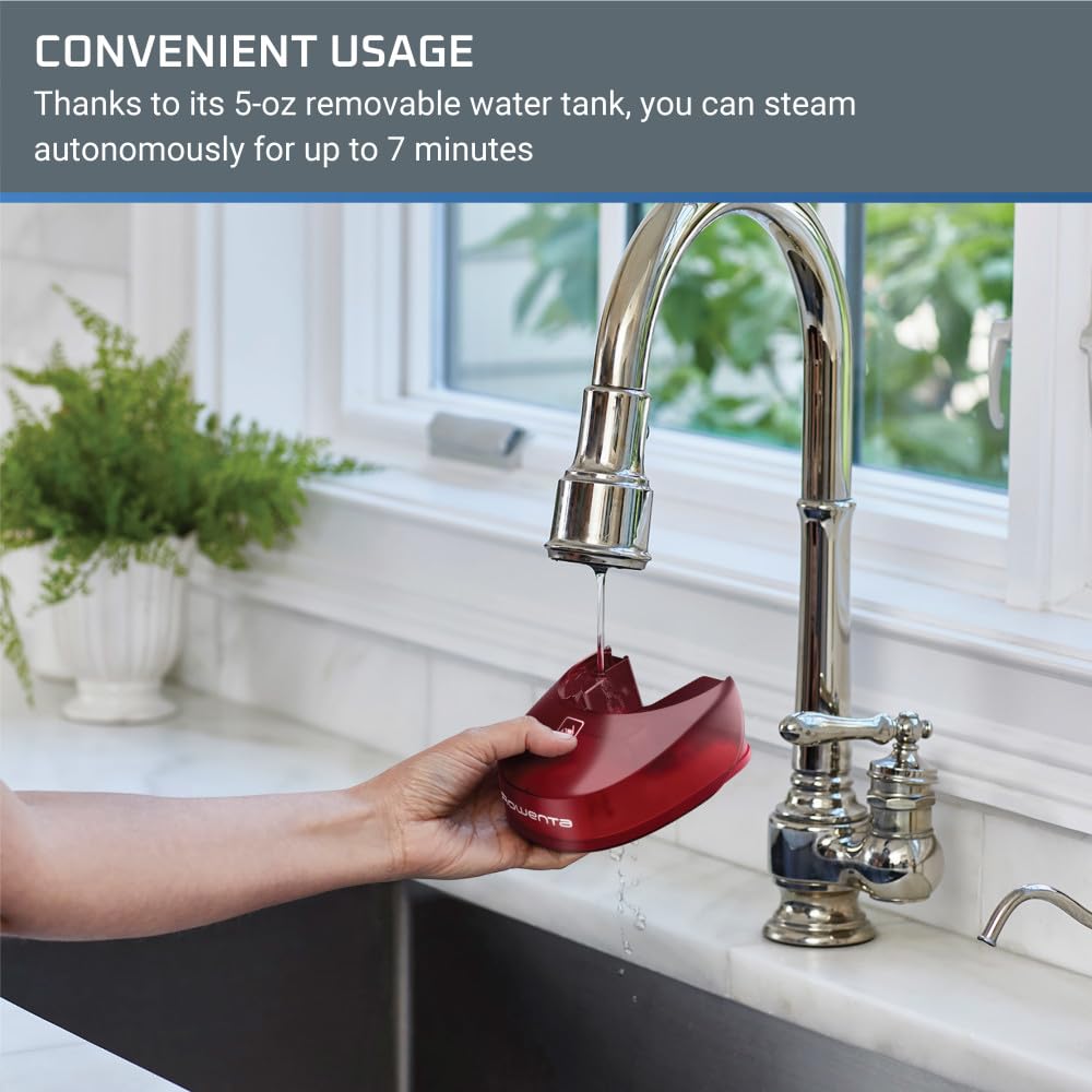 Rowenta, Steamer For Clothes, X-Cel Easy Steam Handheld Steamer, 15 Second Heatup, 5 Ounce Capacity, 1400 Watts, Portable, Trave