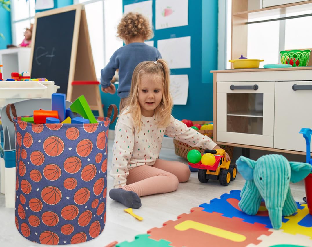 Ddbasket Kids Laundry Hamper Basketball Hamper For Nursery Boy And Girl Basketball Hamper Cute Kids Toys Storage Bin Organizer B