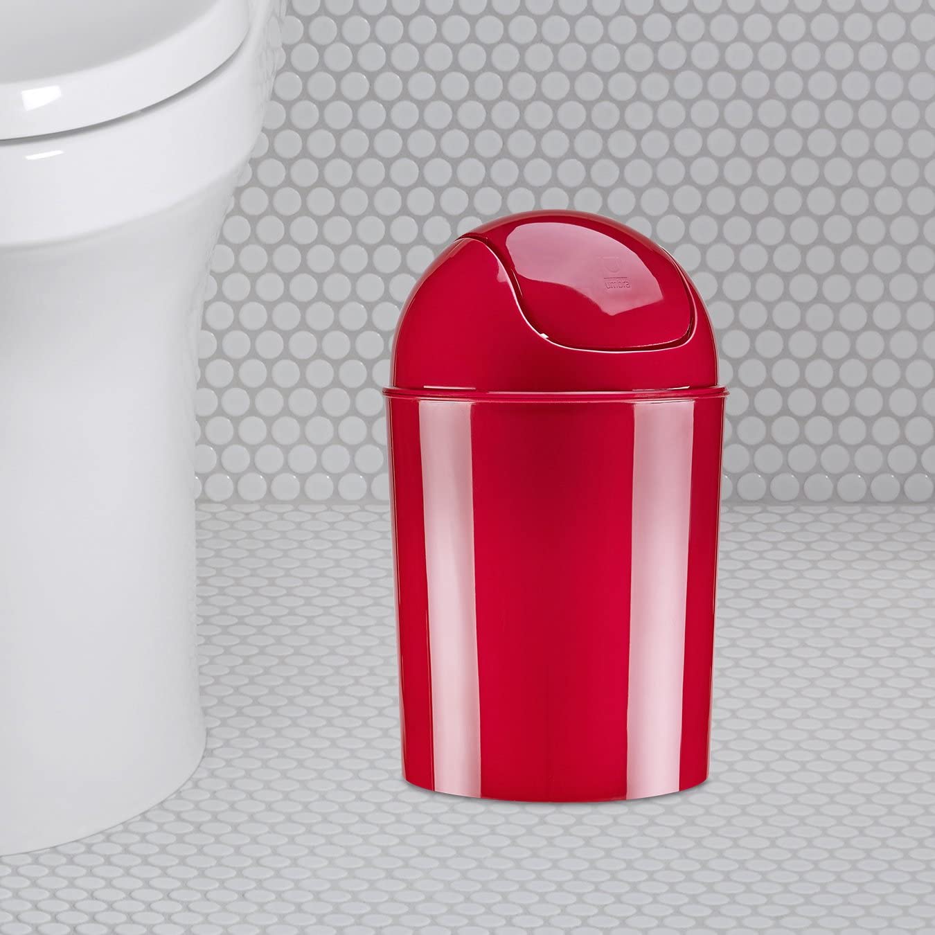 Umbra Mini Waste Can  1.25 Gallon with Swing Lid (Yellow)