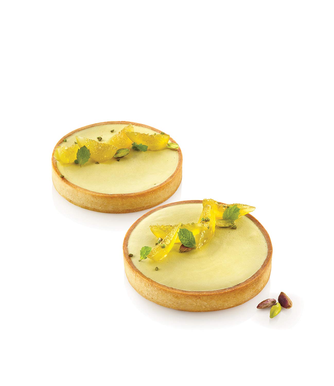 Silikomart ''Tarte Ring 120'' Heat-Resistant Perforated Plastic Cutting Ring 4.72 Inch Diameter - 4 Pieces