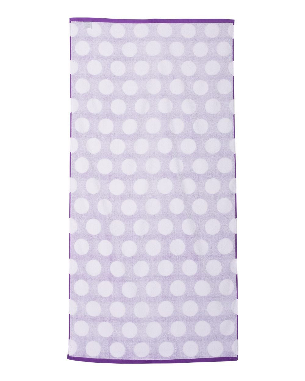 Carmel Towel Company Polka Dot Velour Beach Towel - Purple  One Size