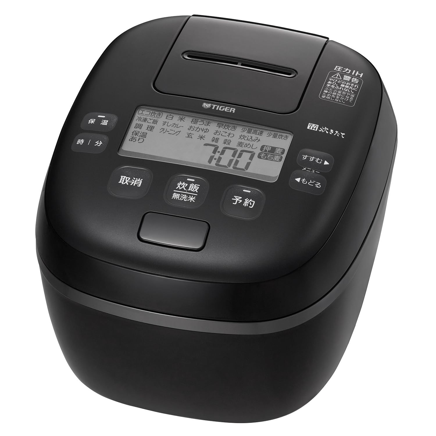 TIGER JPIX100KX [Pressure IH jar rice cooker, freshly cooked foam, 5.5 cups, fog black] 100V
