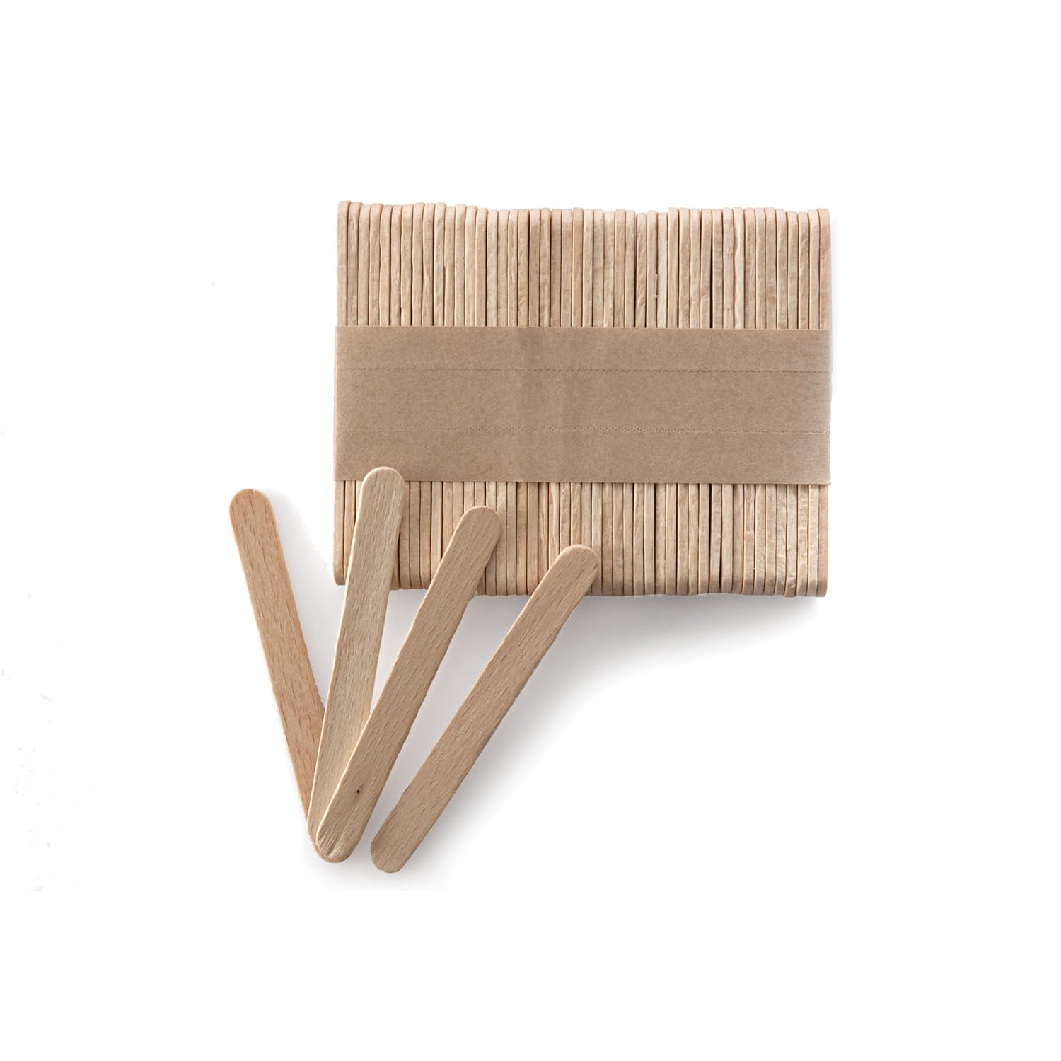 Silikomart Silicone Easy Cream Wooden Sticks for Mini Ice Cream Bars  Set of 100