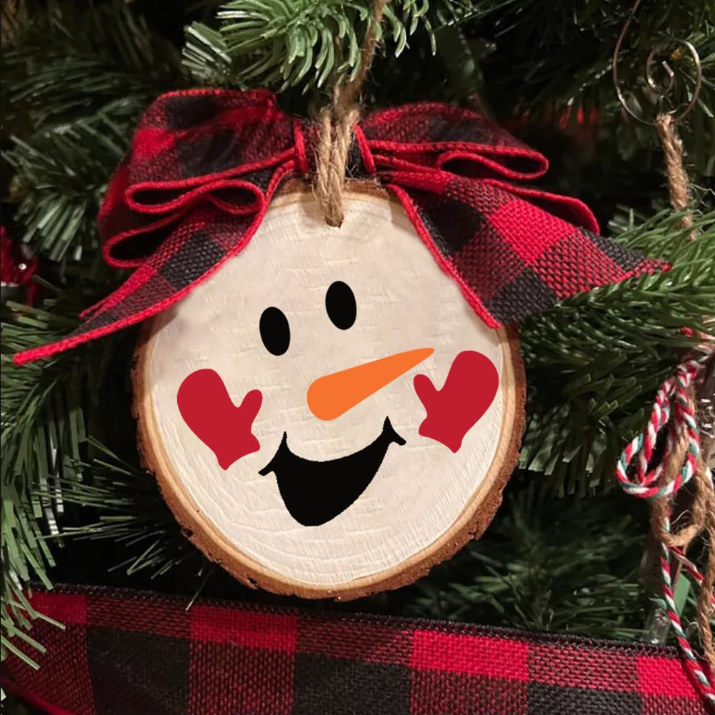 Christmas Snowman Face Stencils for Painting 3