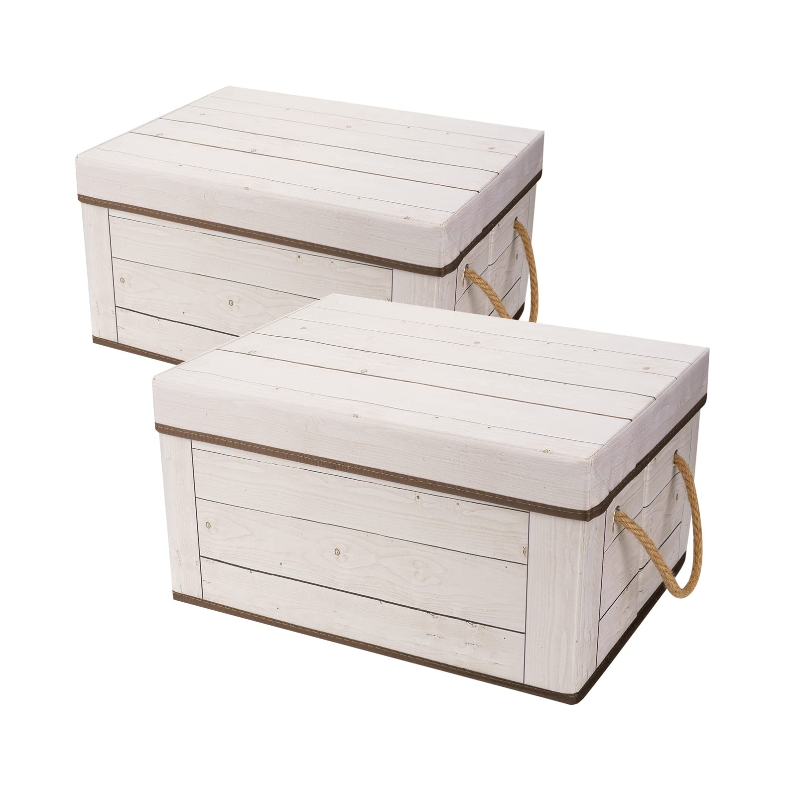 Livememory Memory Box For Keepsake, Decorative Storage Boxes With Lids And Handles For Storage, Decorative - L15.7 X W11.8 X H7.