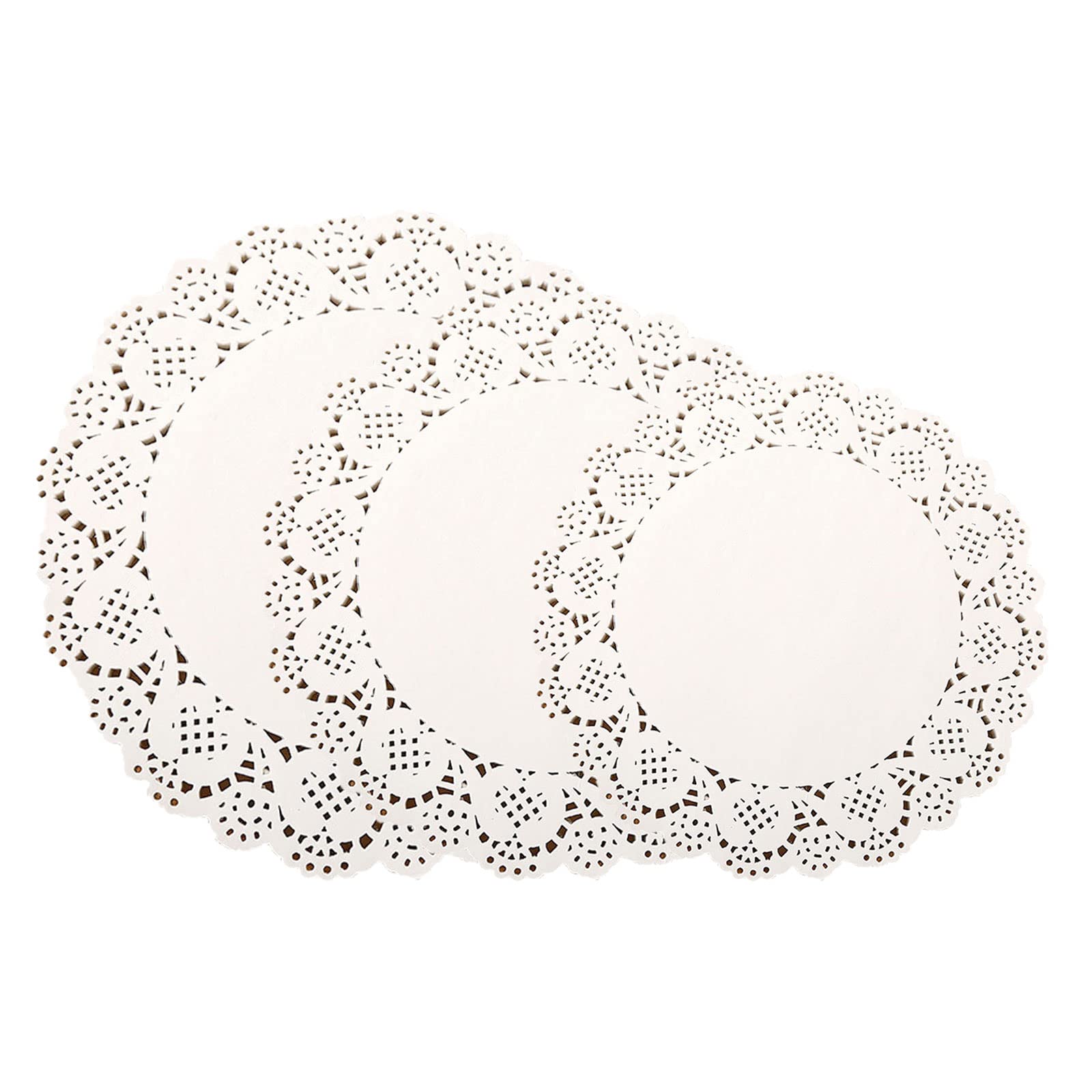 Paper Doilies Assorted Sizes - White Round Lace Paper Doilies For Wedding, Birthday, Cakes, Desserts, Tableware Food Decoration,