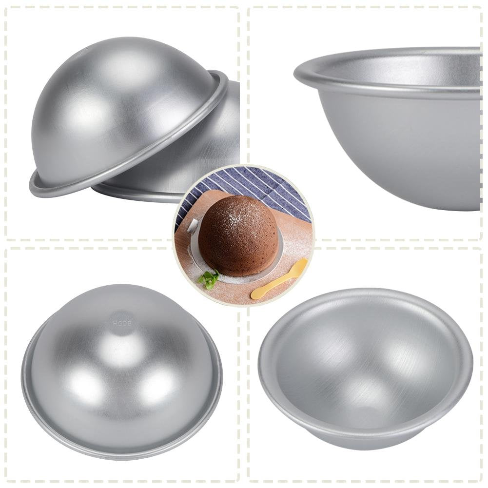 Fydun Ball Cake Pan Dome Cake Pan Aluminum Chiffon Cake Pan Sphere Cake Pan Hemisphere Cake Diy Birthday Cake Pan, 10.5 X 4.5 Cm
