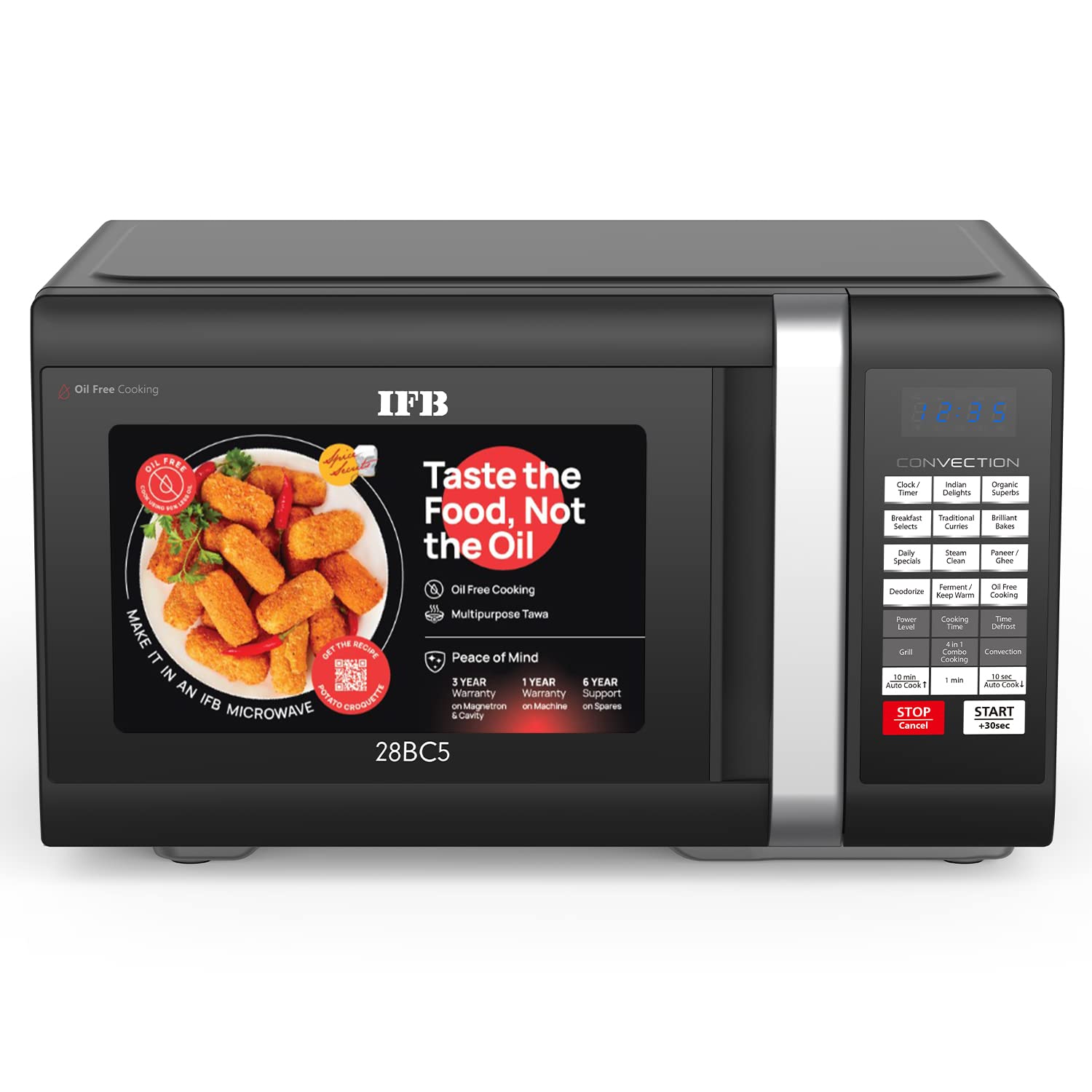 Ifb 28 L Convection Microwave Oven (28Bc5, Black)