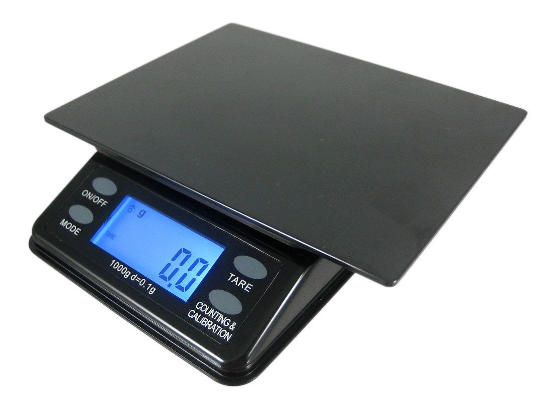 Us Balance Mini Bench Digital Pocket Scale, 1000 X 0.1Gm, Black/Silver